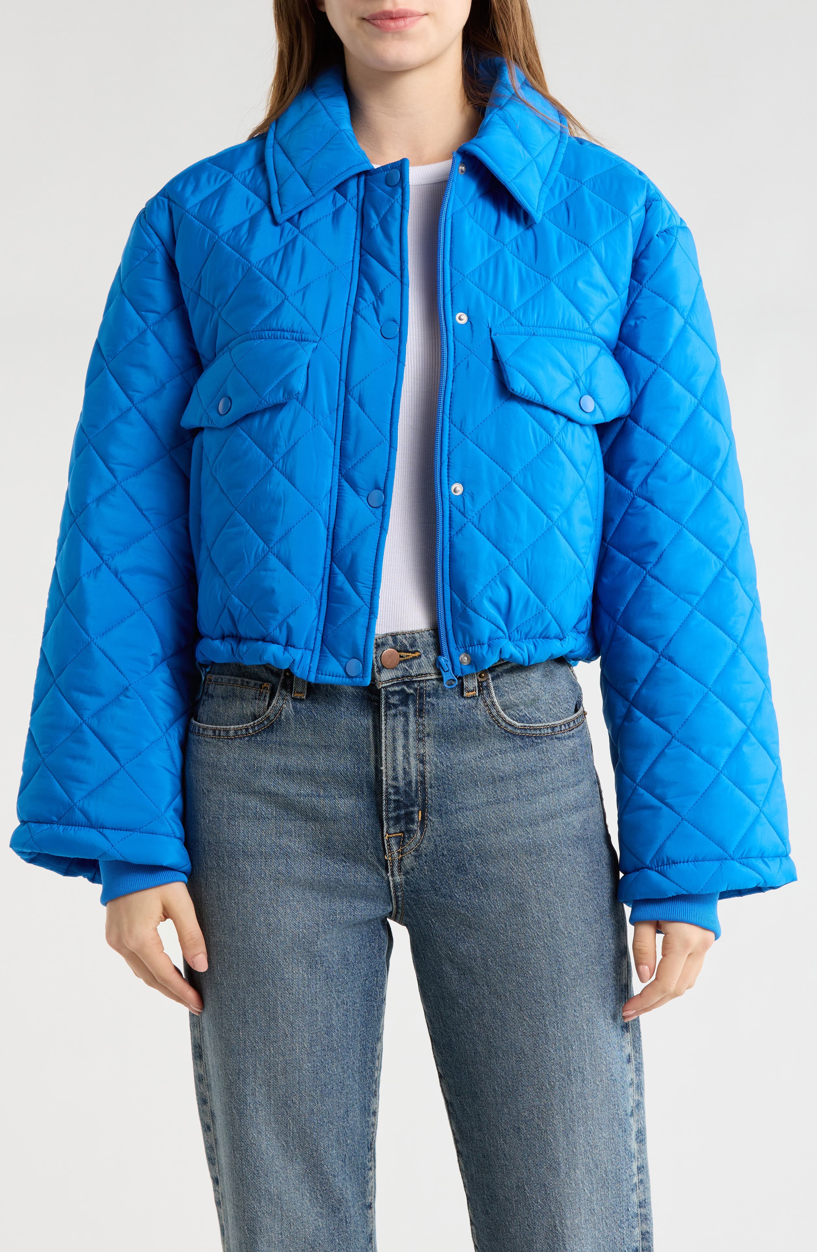 Diamond Quilted Puffer Jacket - image 1