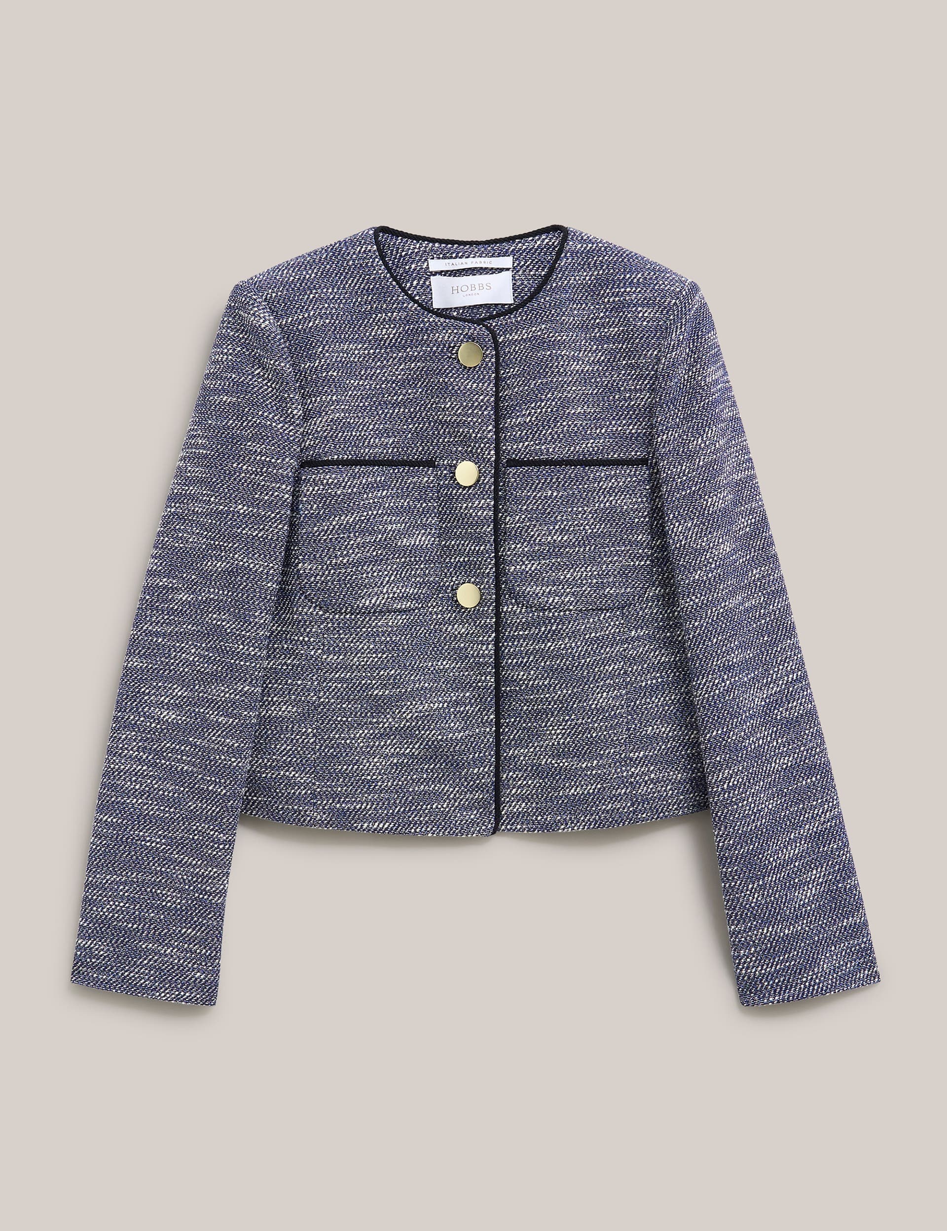 Aleena Cropped Textured Jacket - image 2