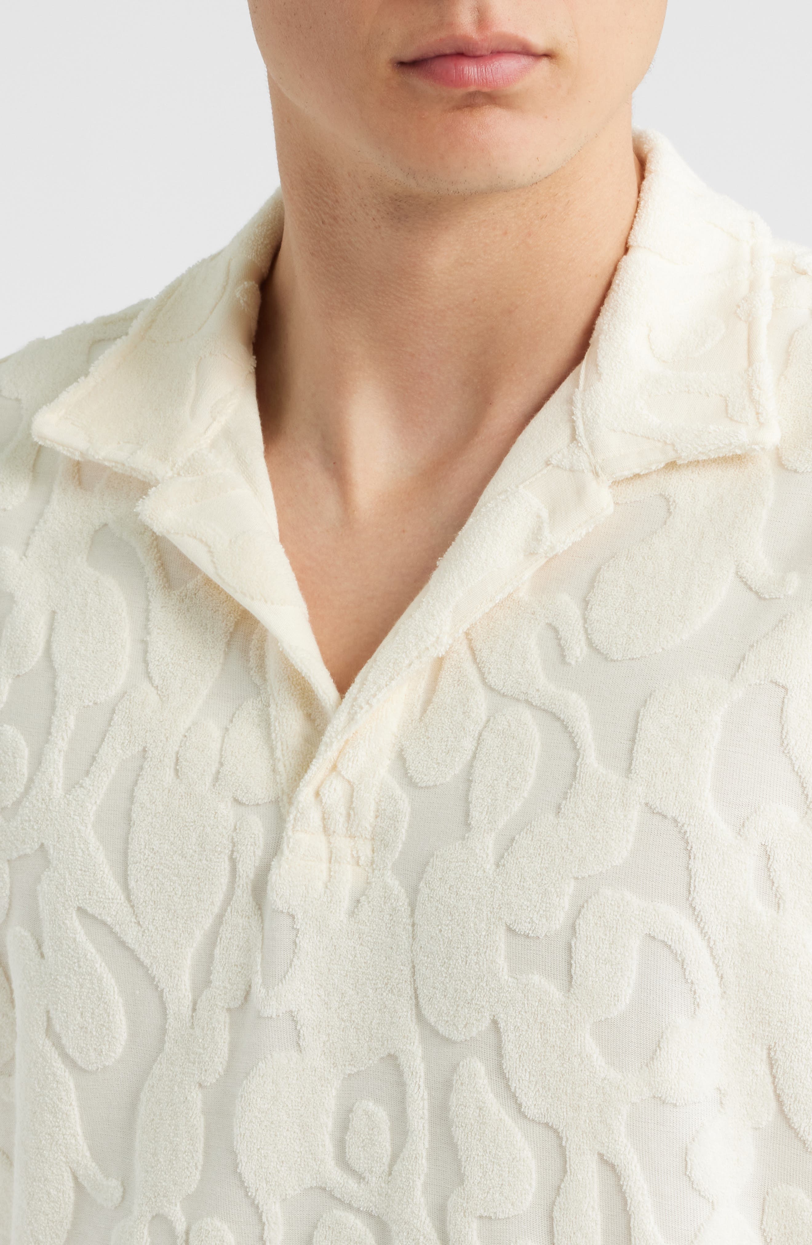 Texture Terry Cloth Polo - image 1