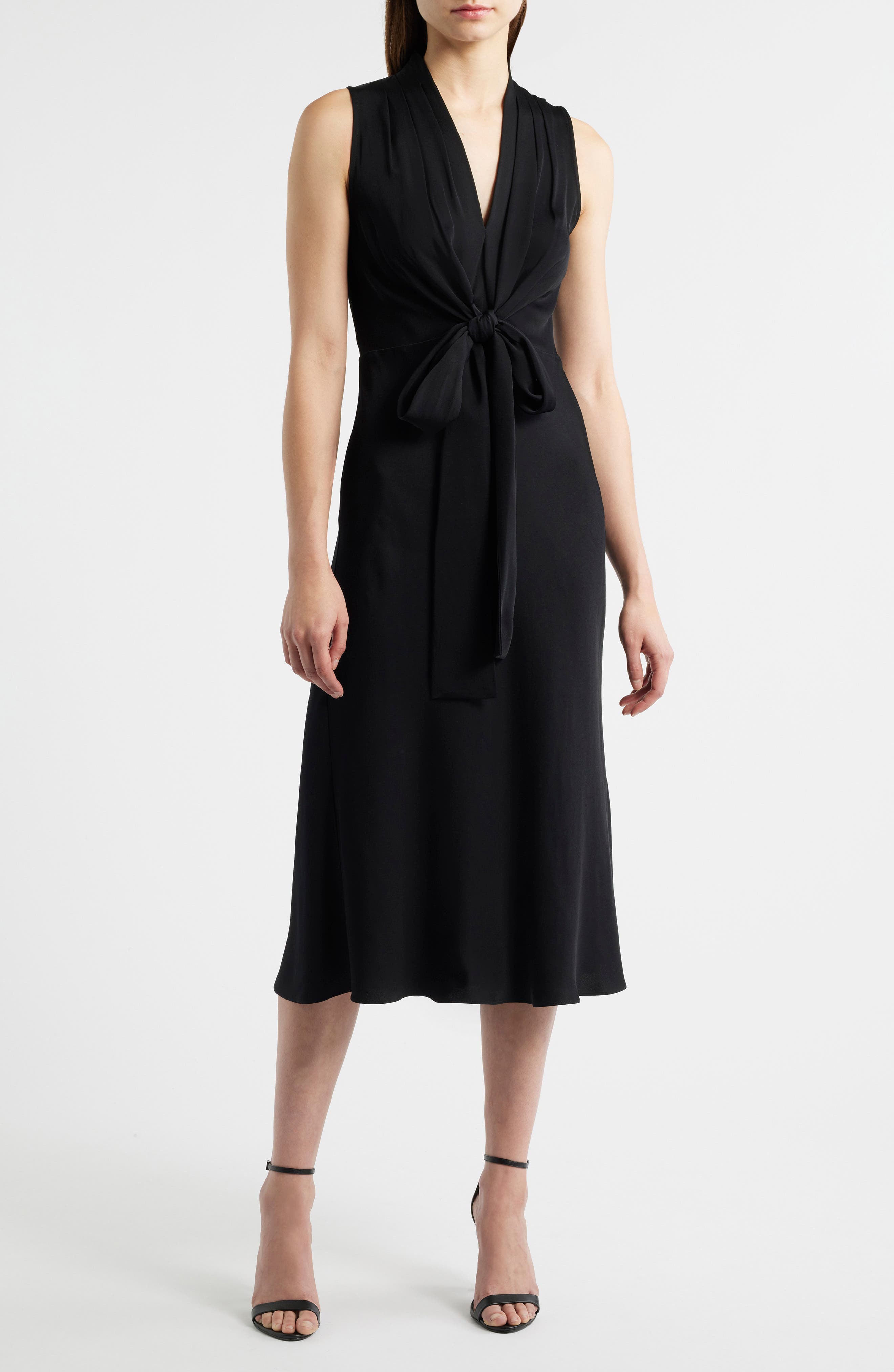 Lex Front Tie Midi Dress - image 1