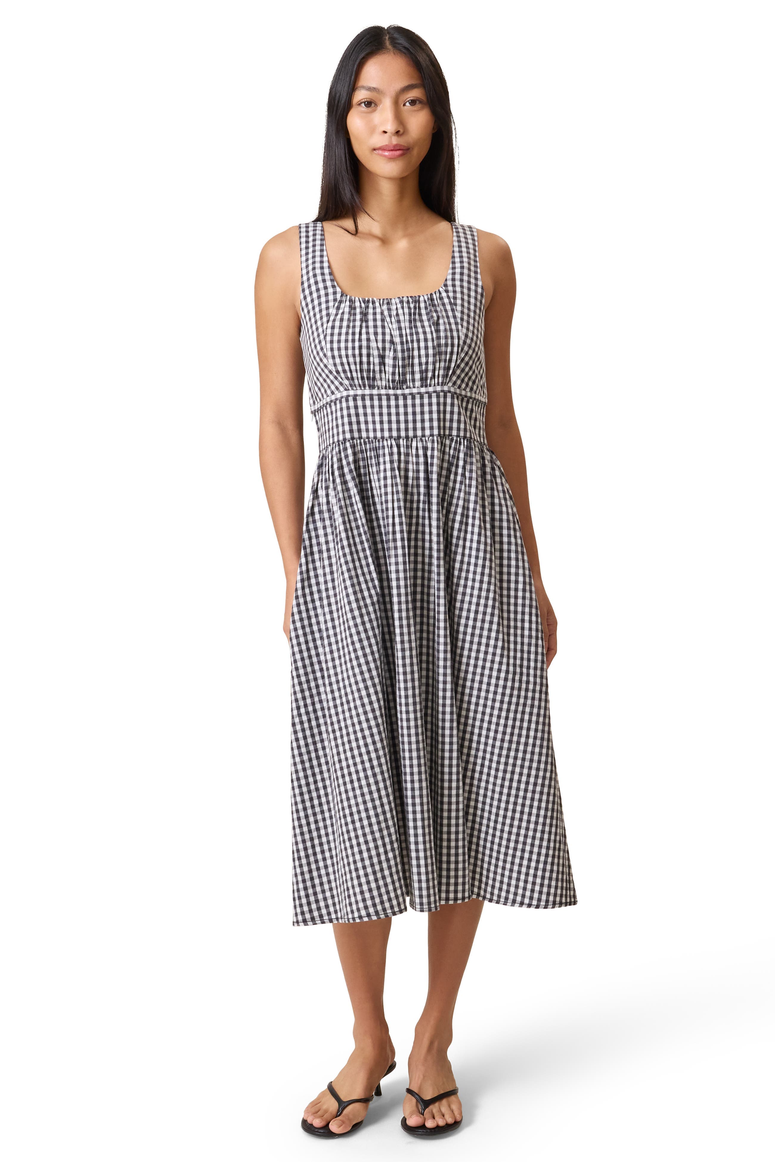 Gracie Poplin Nursing Midi Dress - image 1
