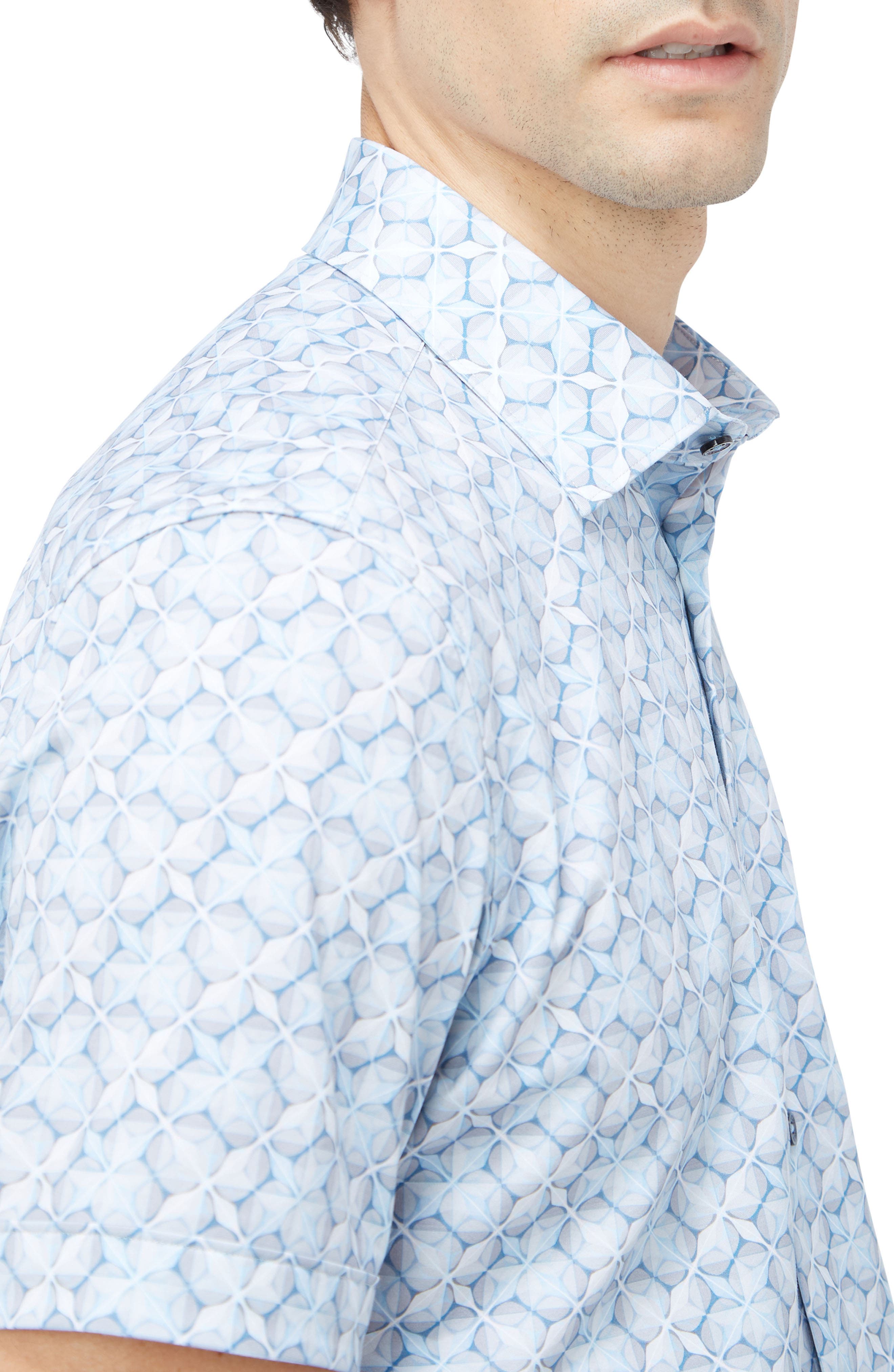 Miles OoohCotton Abstract Print Short Sleeve Button-Up Shirt - image 2
