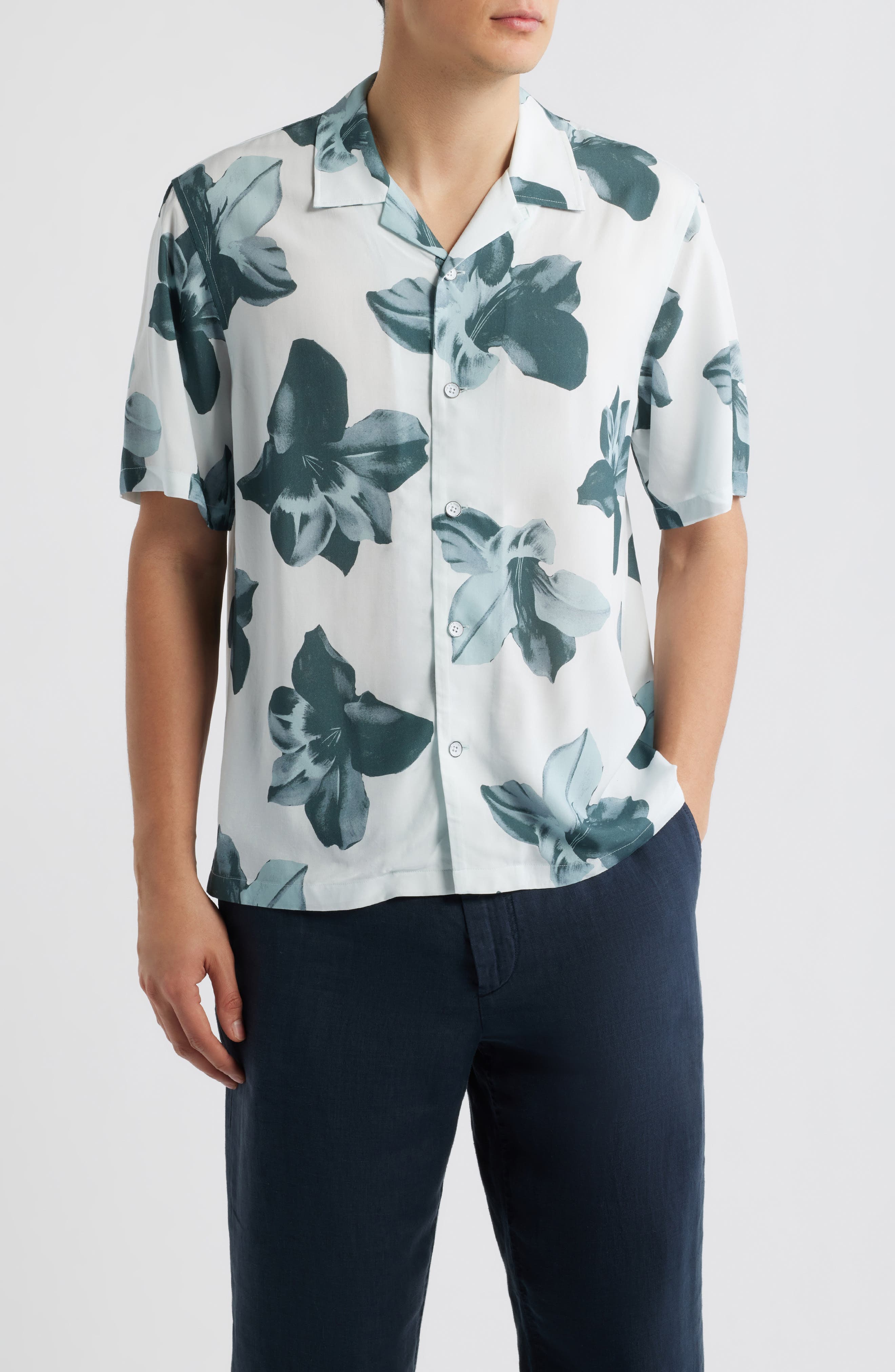 Avery Floral Camp Shirt - image 1
