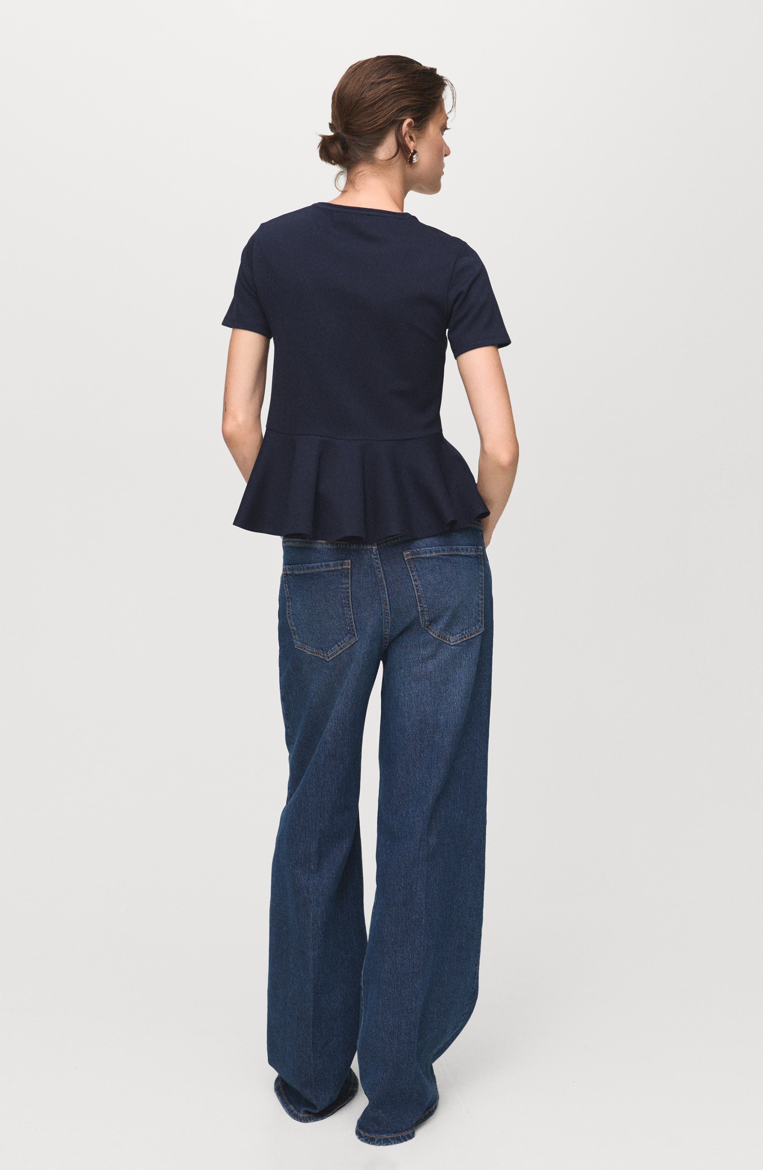 Short Sleeve Peplum T-Shirt - image 2