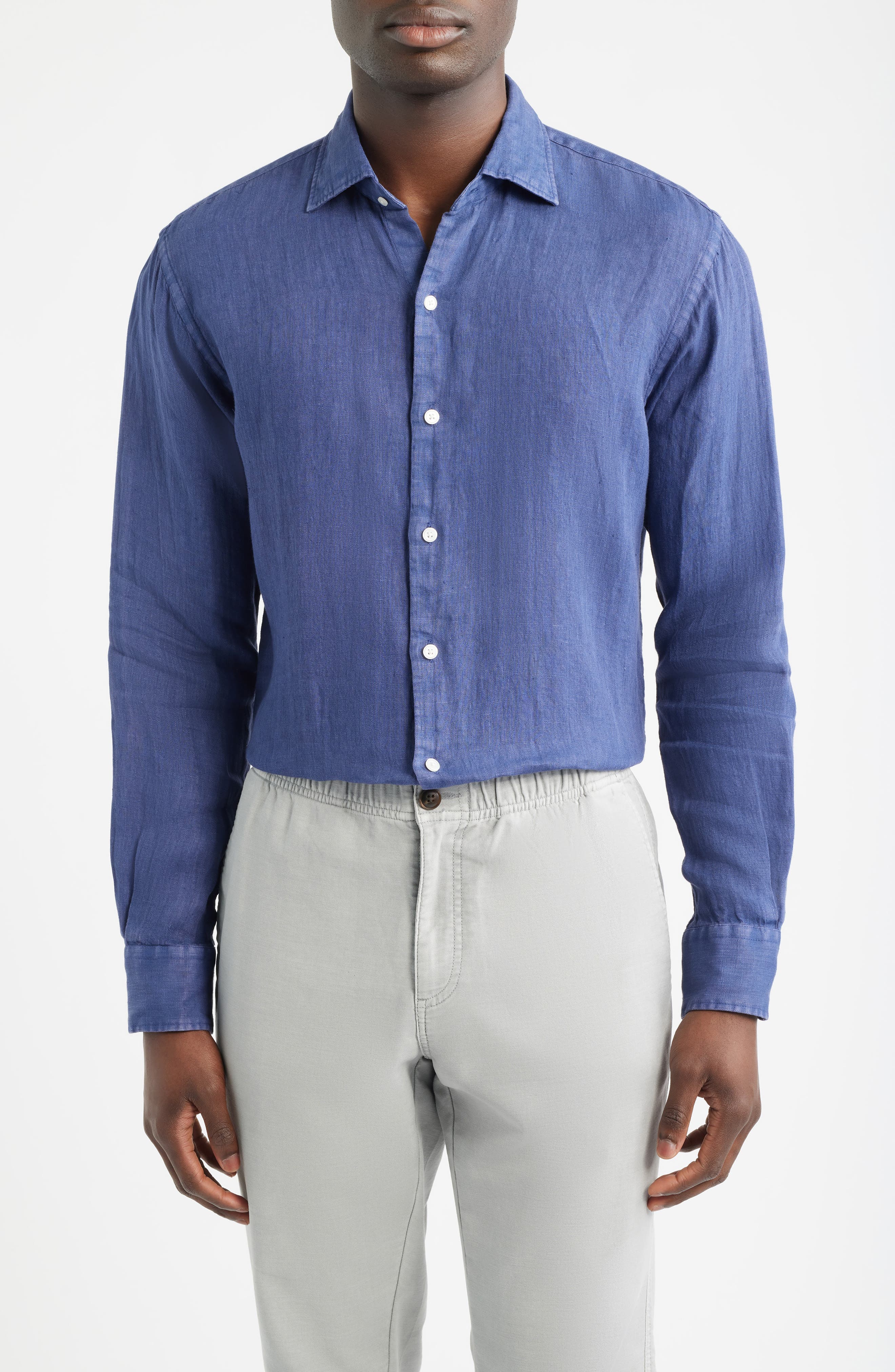 Shoreside Linen Button-Up Shirt - image 5