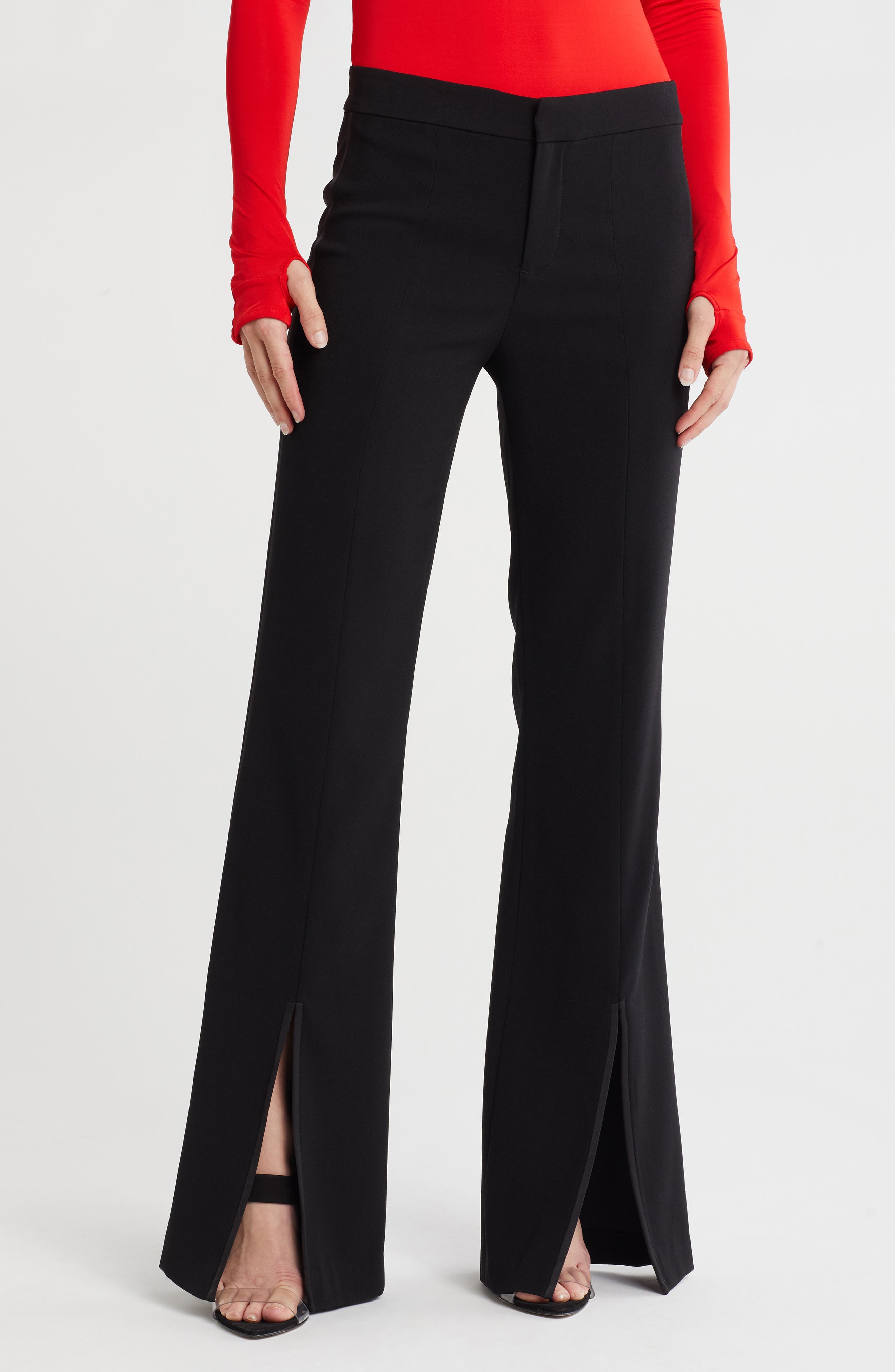 Princess Slit Hem Flare Pants - image 1