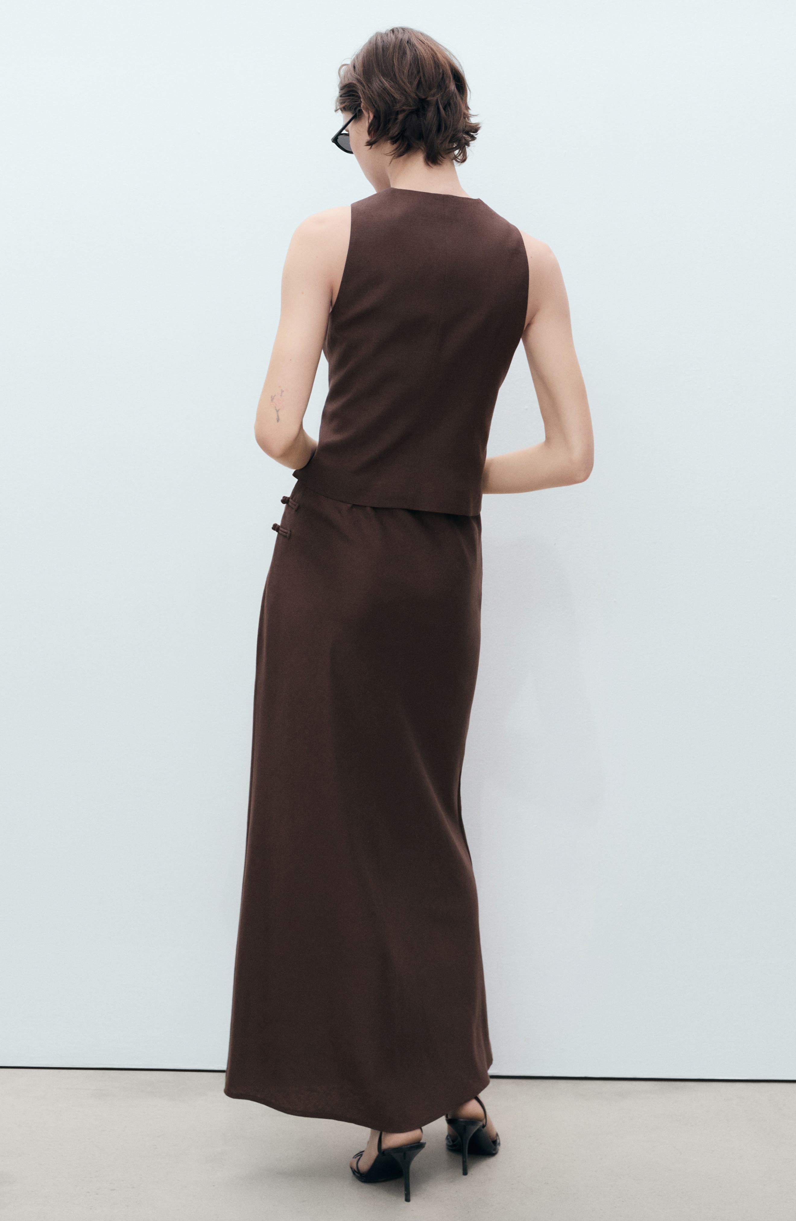Woven Maxi Skirt - image 2