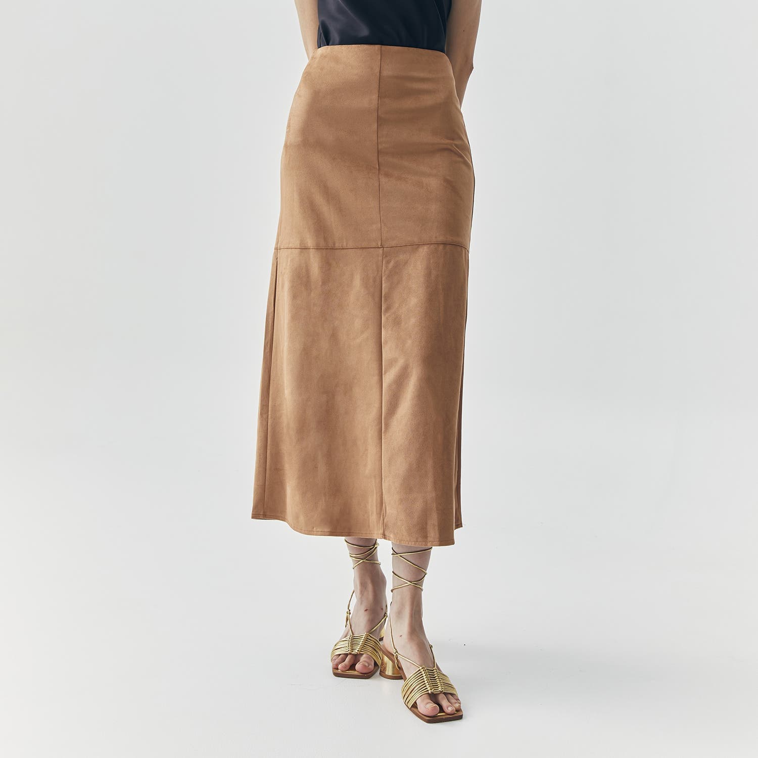 Fern Suede Midi Skirt - image 1
