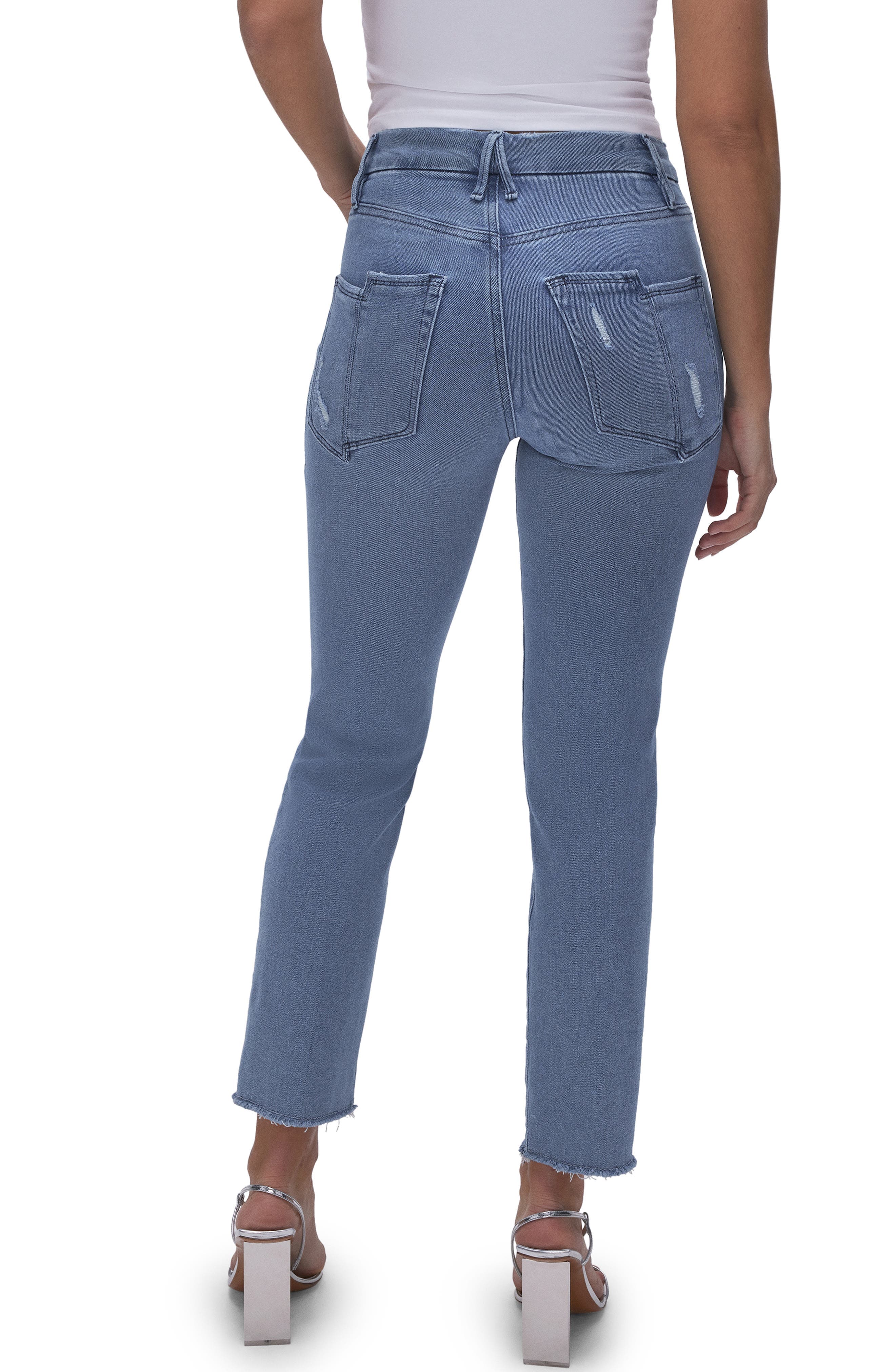 Good Legs Straight Split Pocket Jeans - image 2