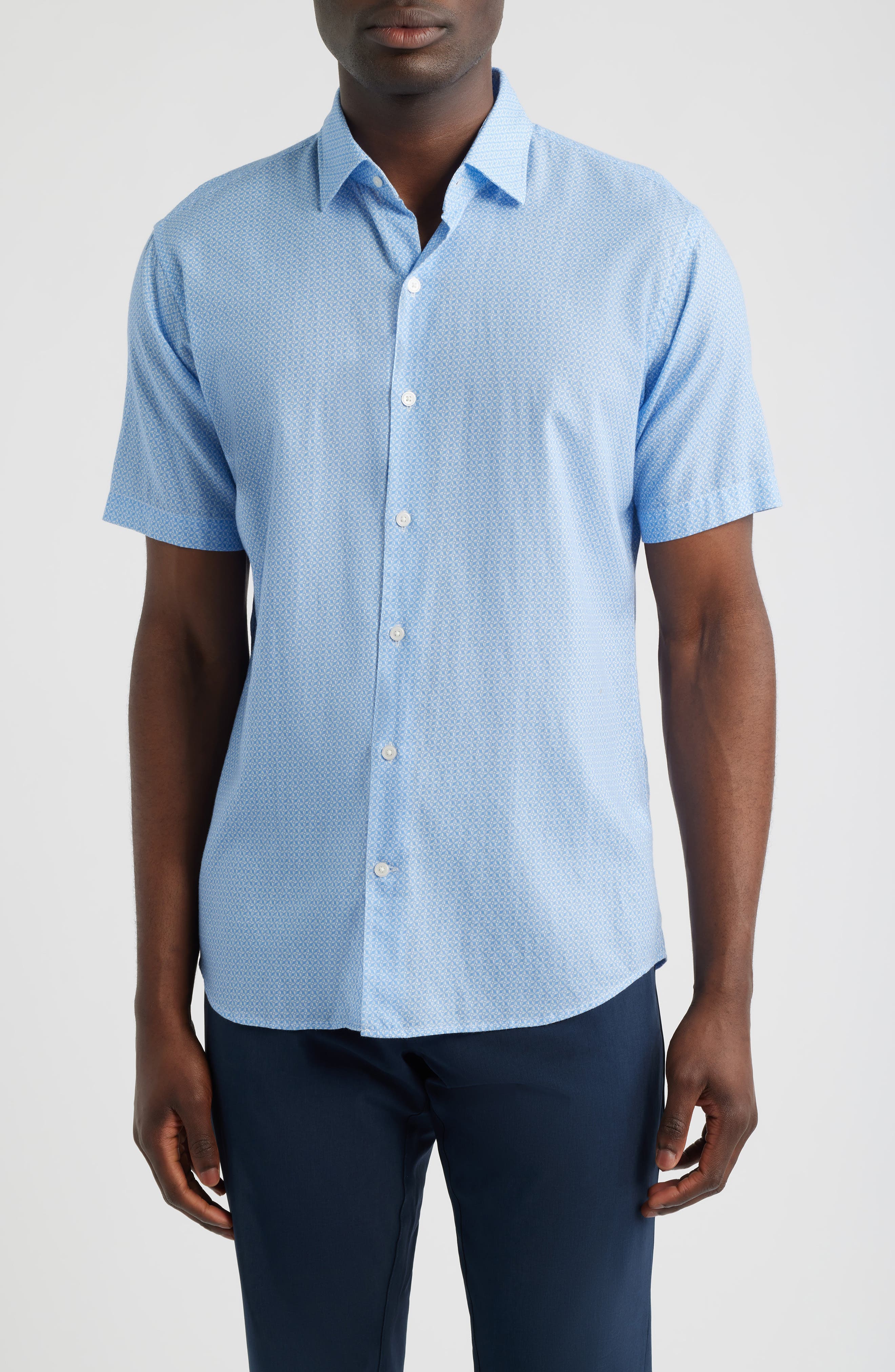 Windsail Short Sleeve Button-Up Shirt - image 1