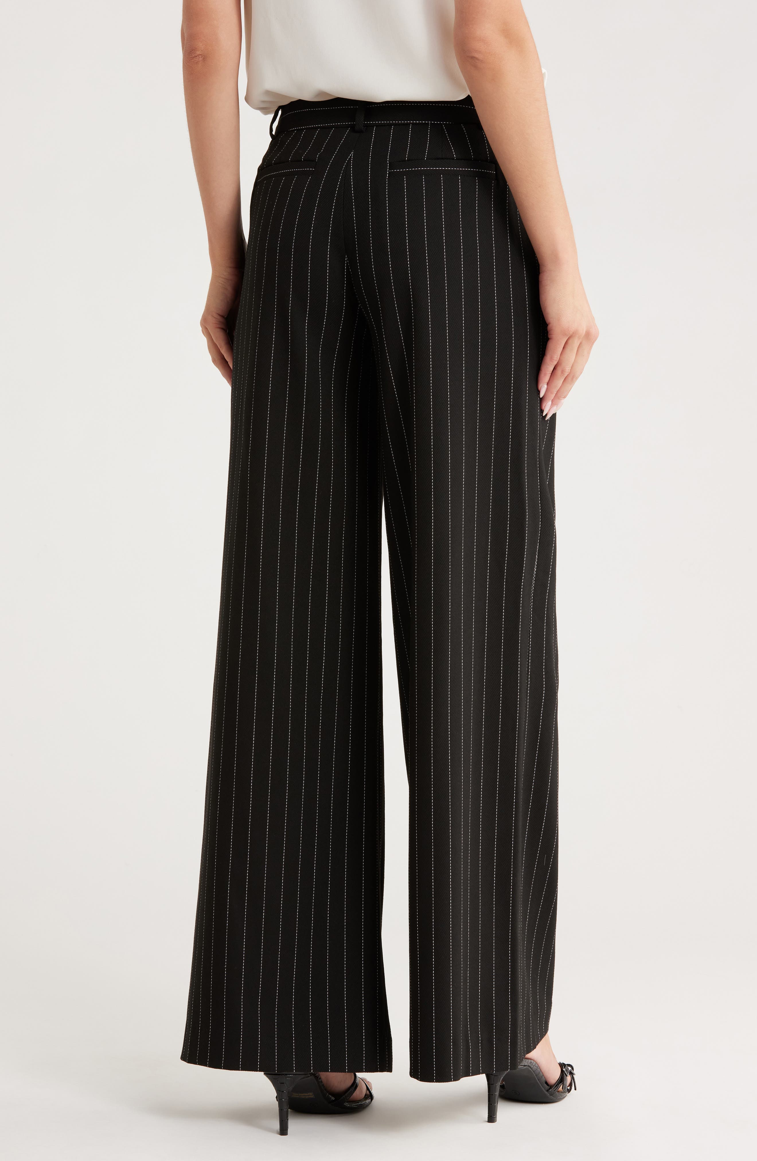 Allanah Pinstripe Straight Leg Pants - image 2