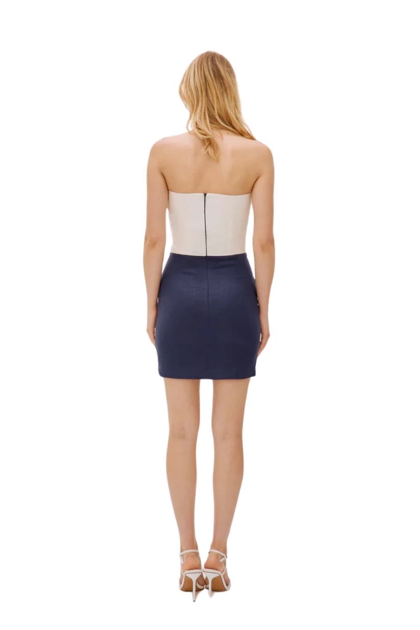 Hazel Linen Twist Mini Dress - image 2