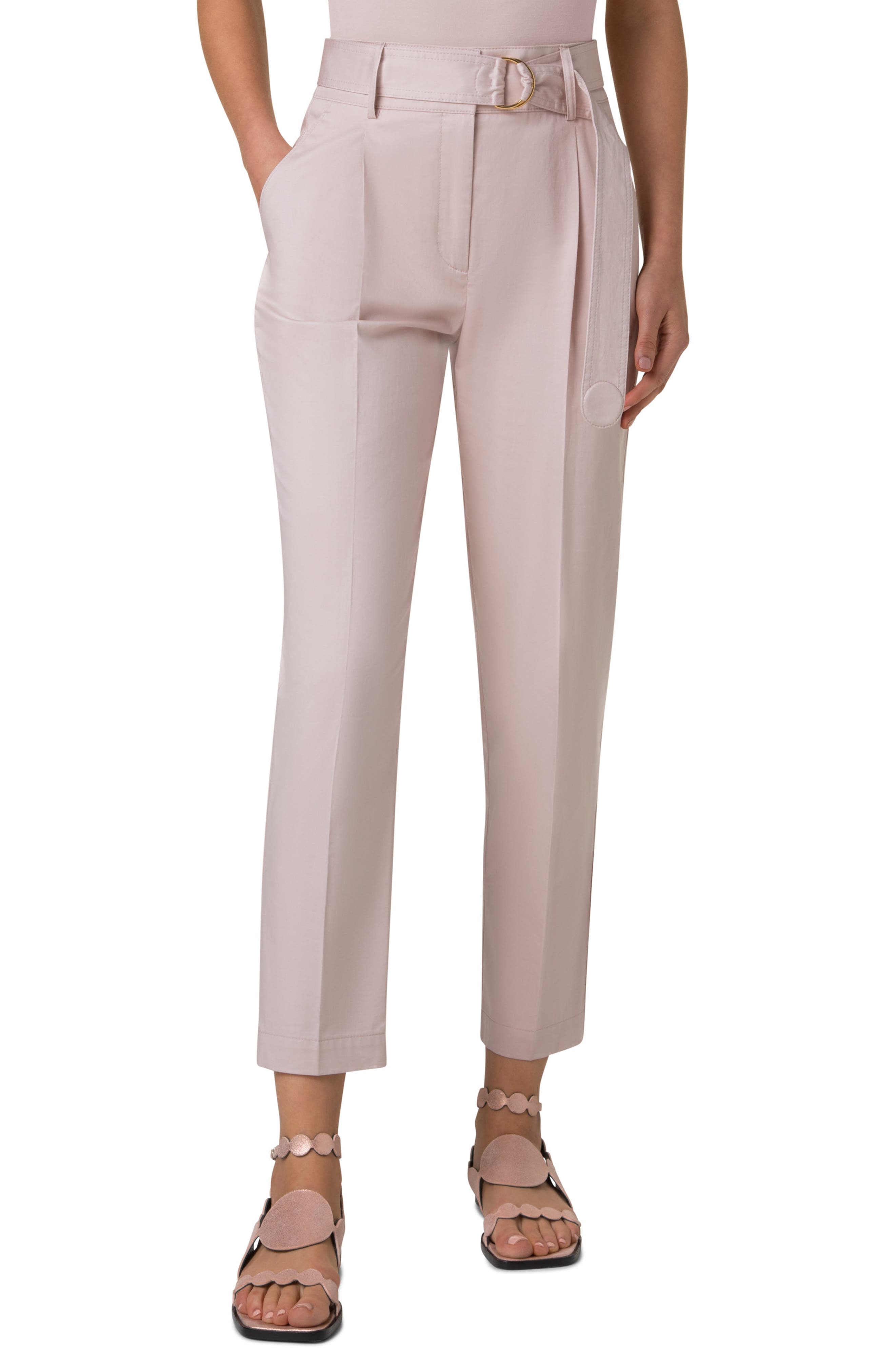 Fred Belted Stretch Cotton Pants - image 1