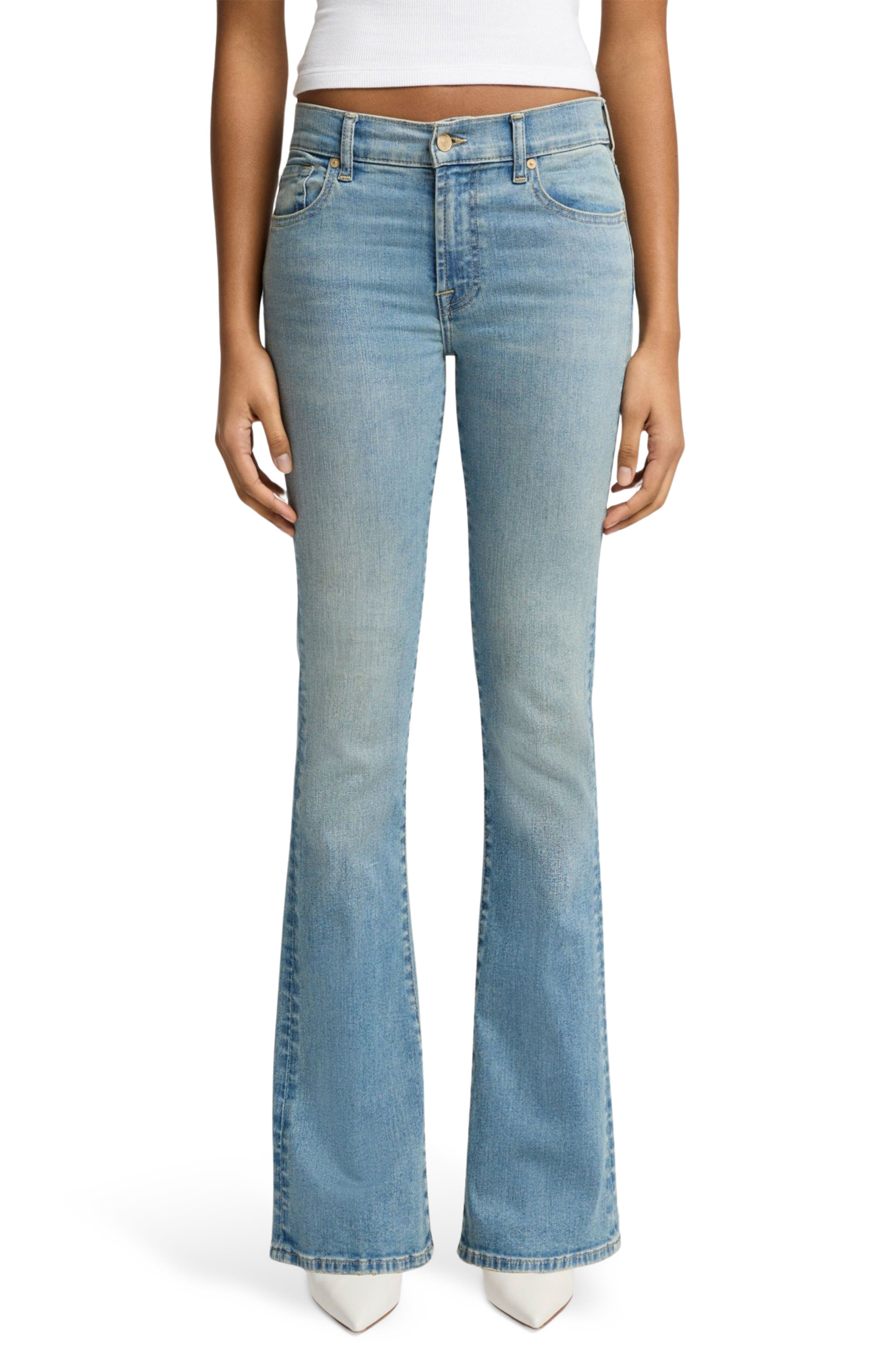 Mid Rise Bootcut Jeans - image 1