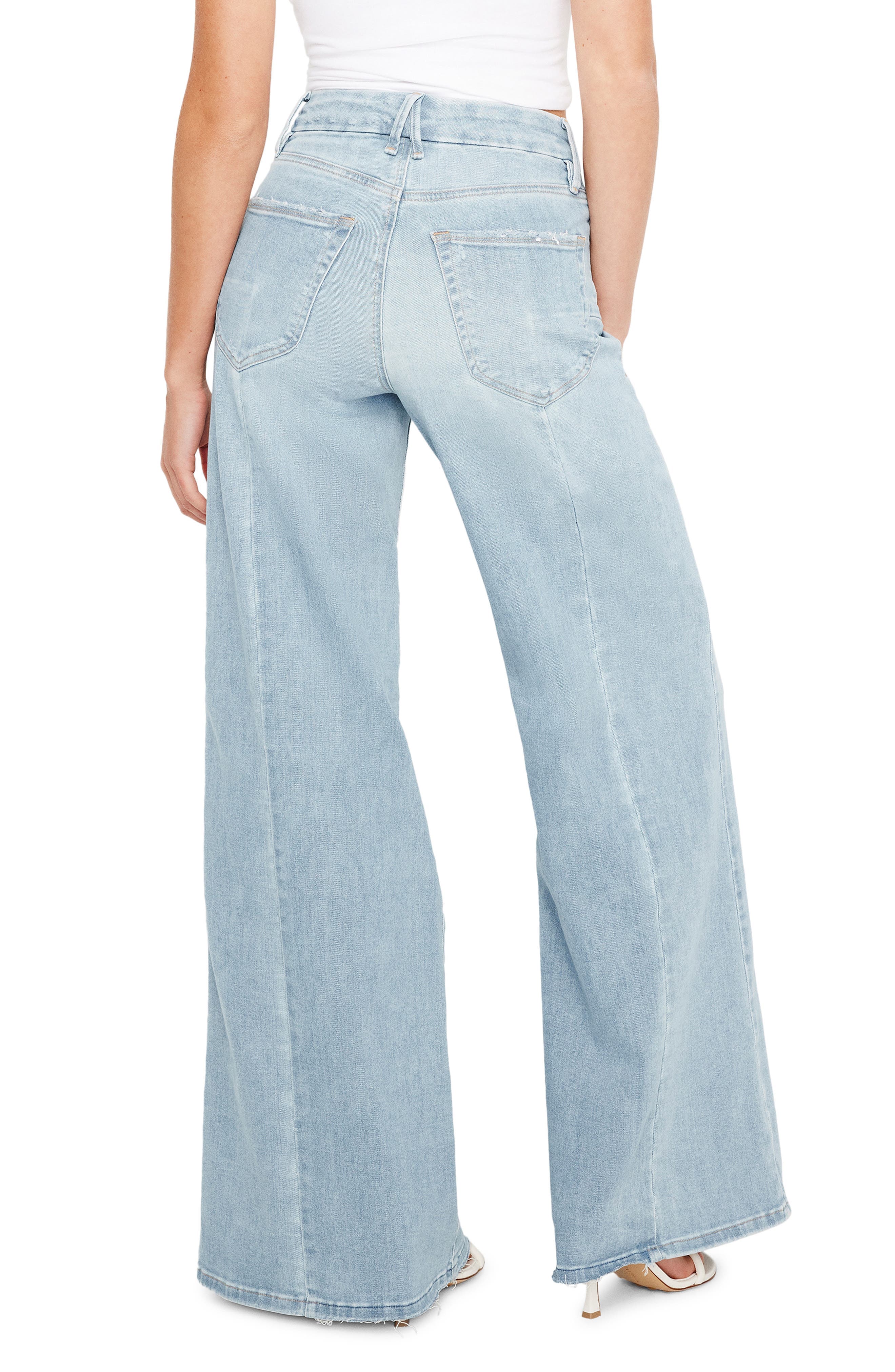 Good Waist Distressed Palazzo Jeans - image 2
