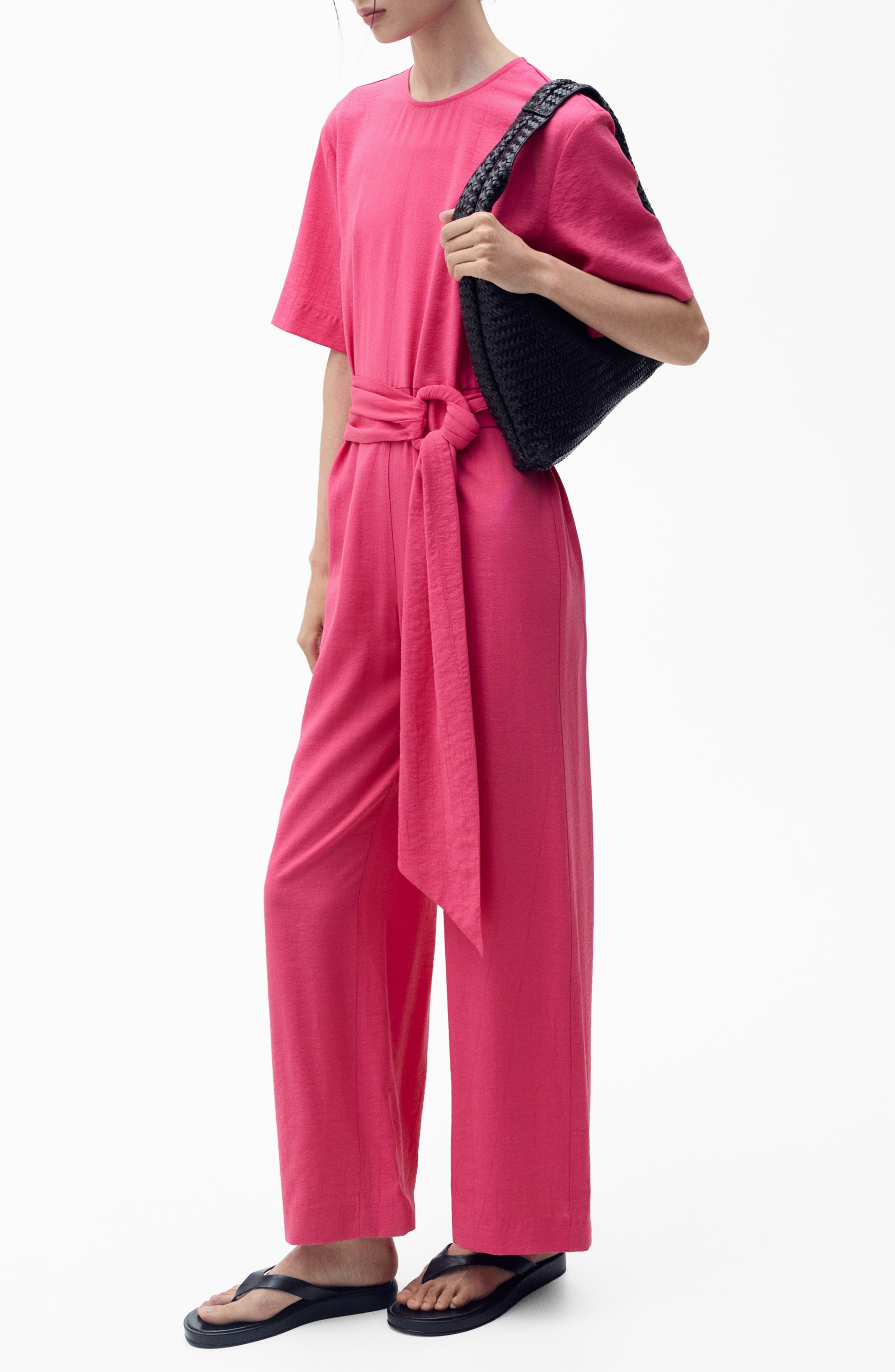 Belted Wide Leg Jumpsuit - image 1