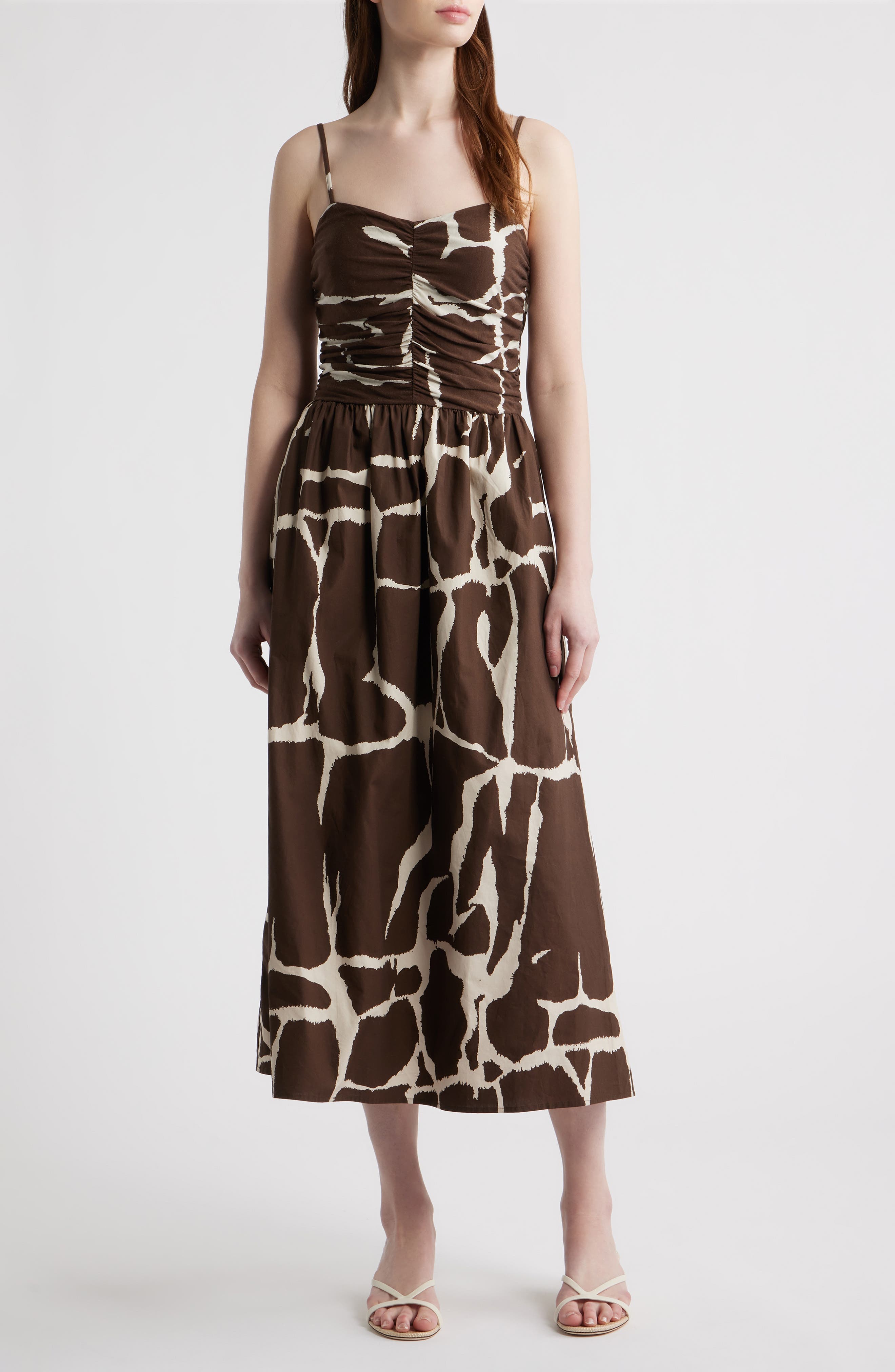 Fisher Printed Midi Dress - image 1
