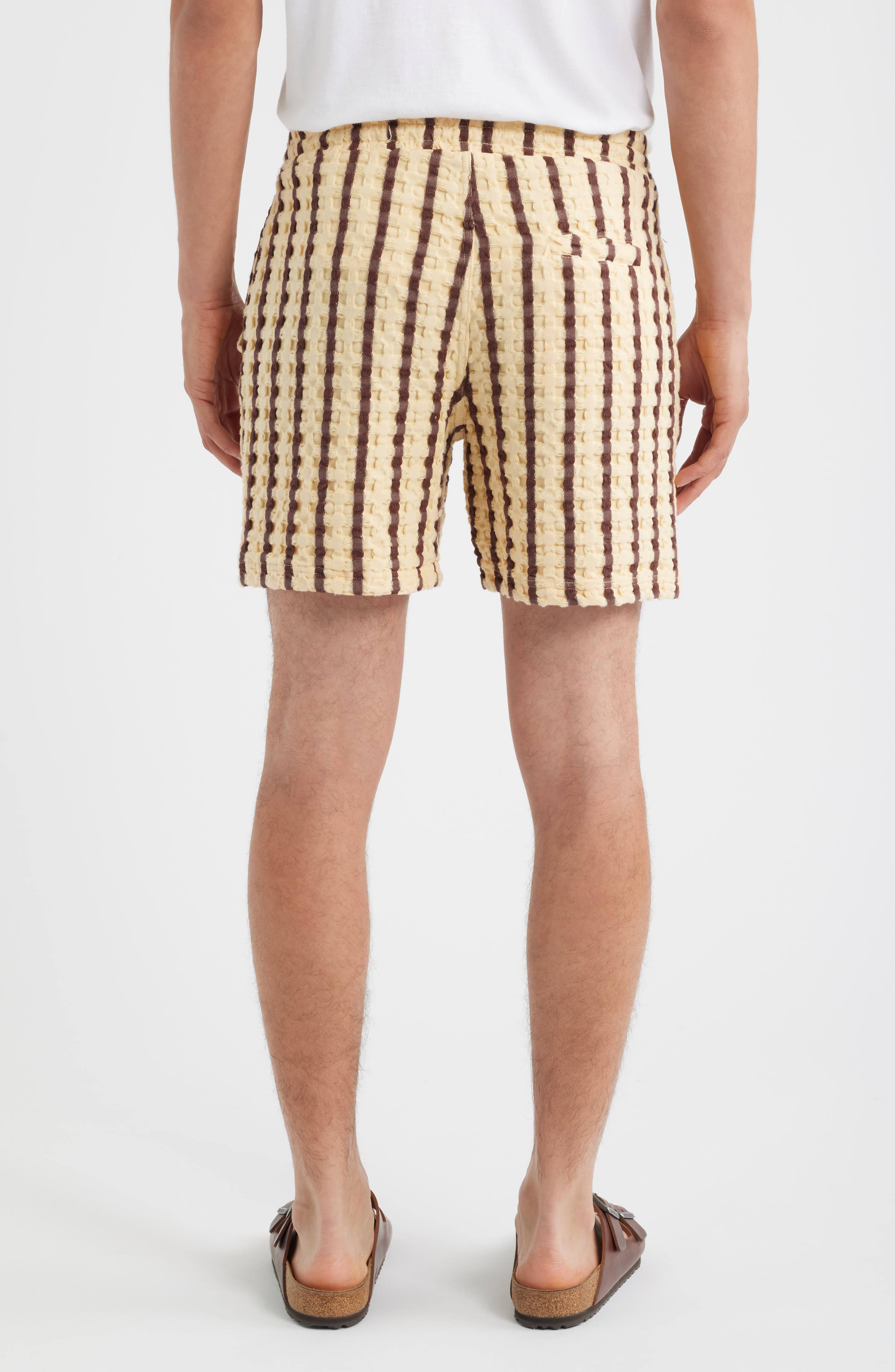 Porto Stripe Waffle Shorts - image 2