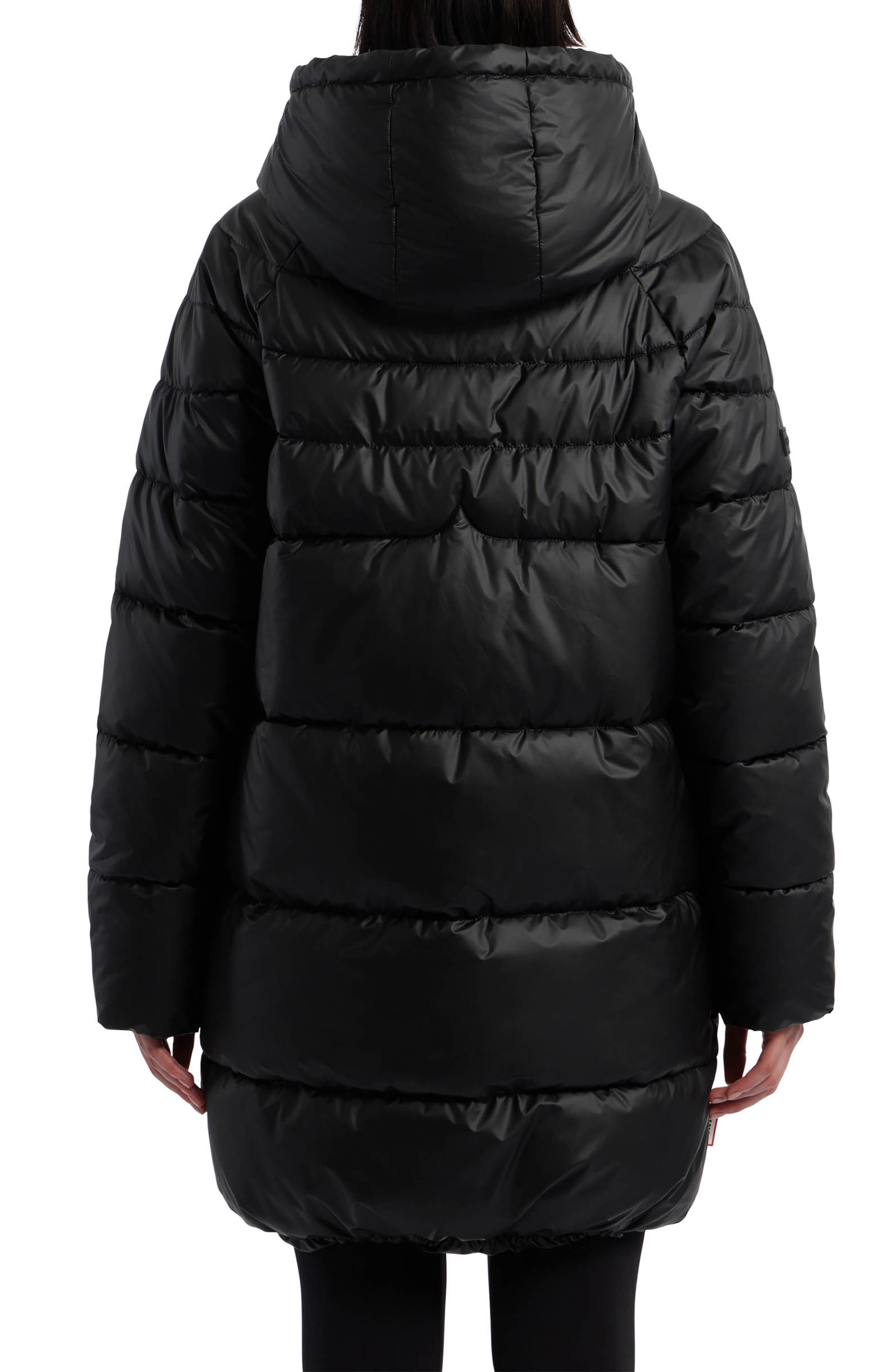 Almond Water Repellent Faux Shearling Lined Hooded Puffer Jacket - image 2