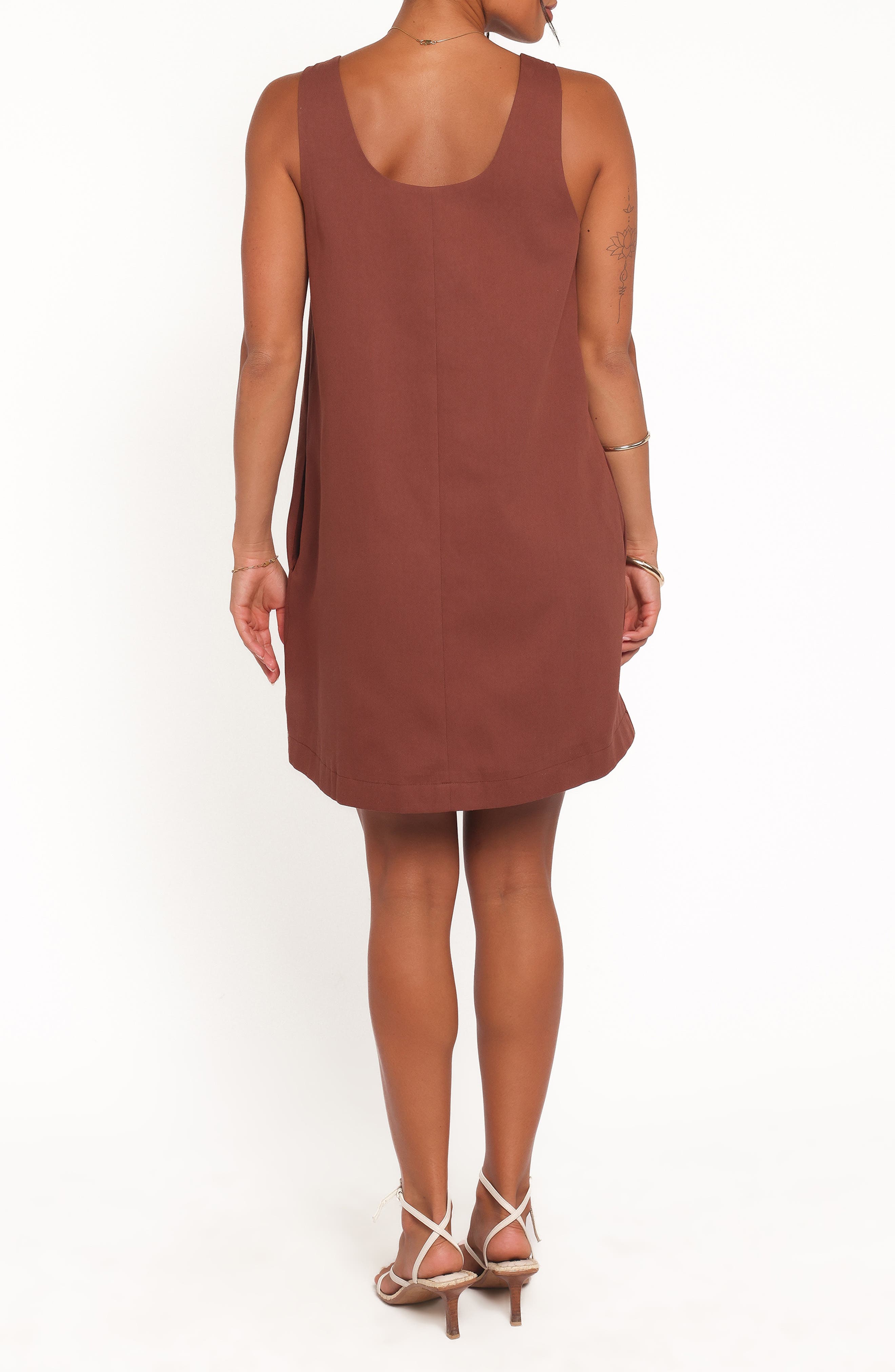 Elyria Bow Cotton Shift Minidress - image 2