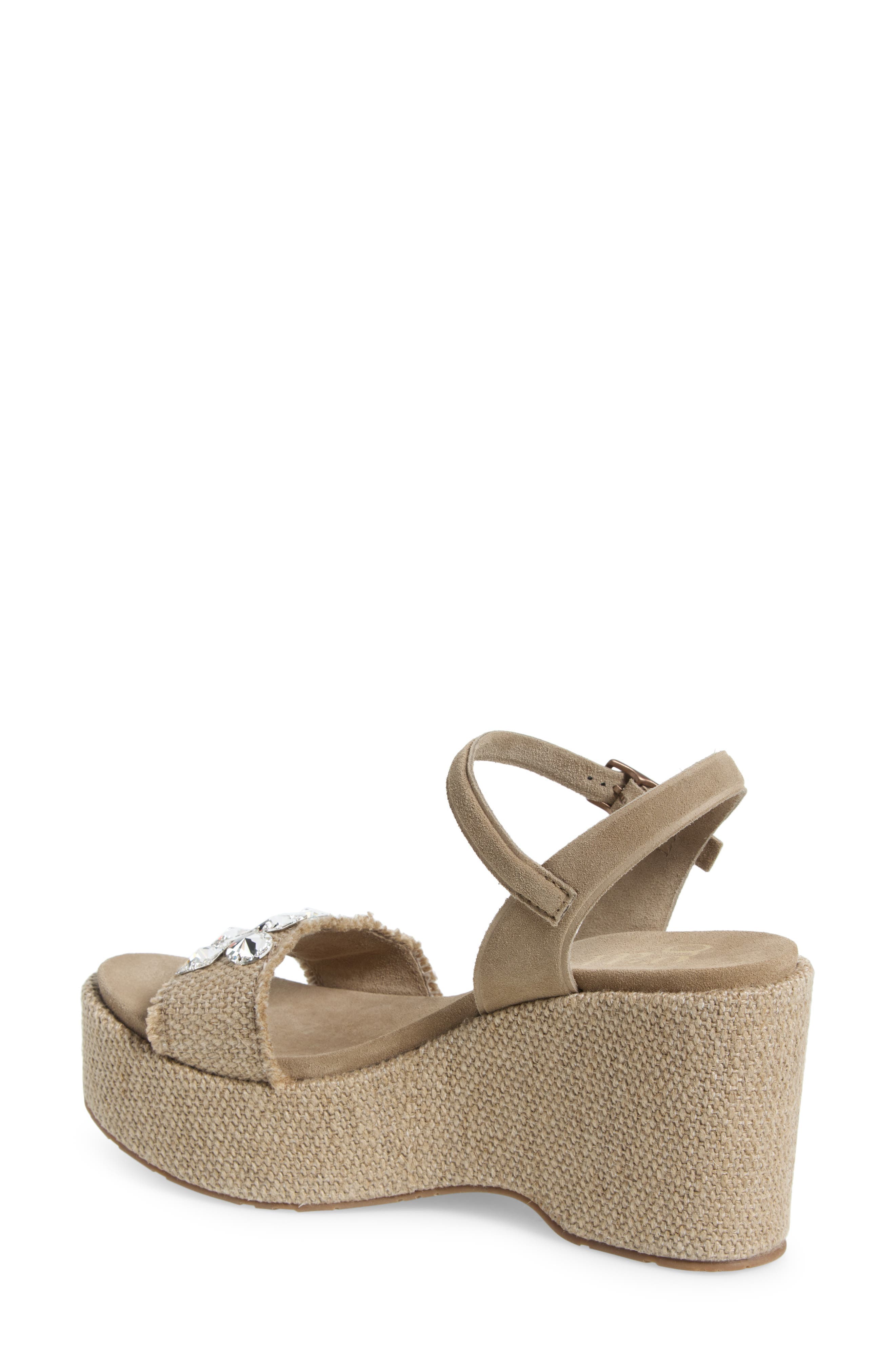 Delina Ankle Strap Platform Wedge Sandal - image 2