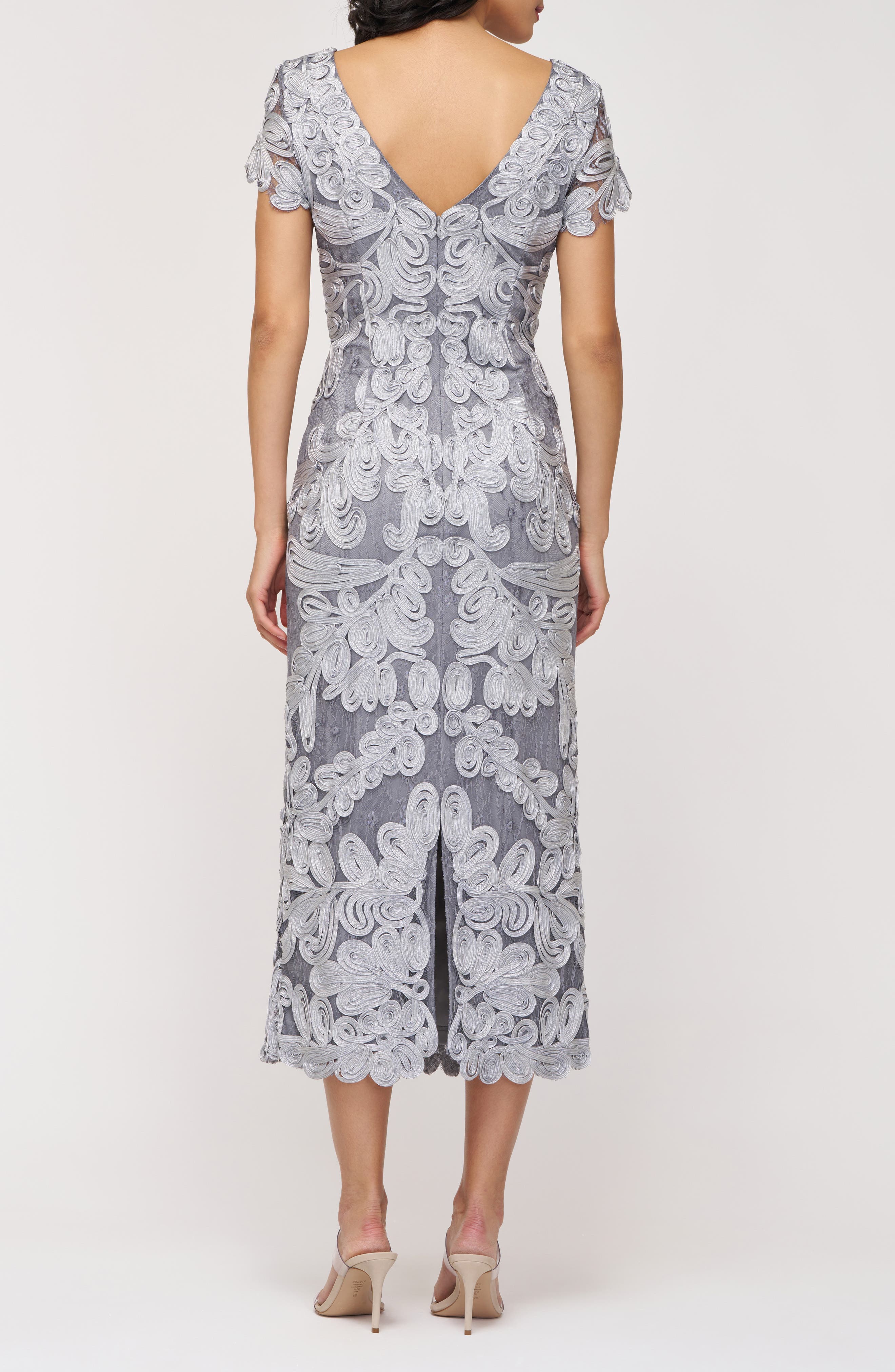 Soutache Lace Cocktail Dress - image 2