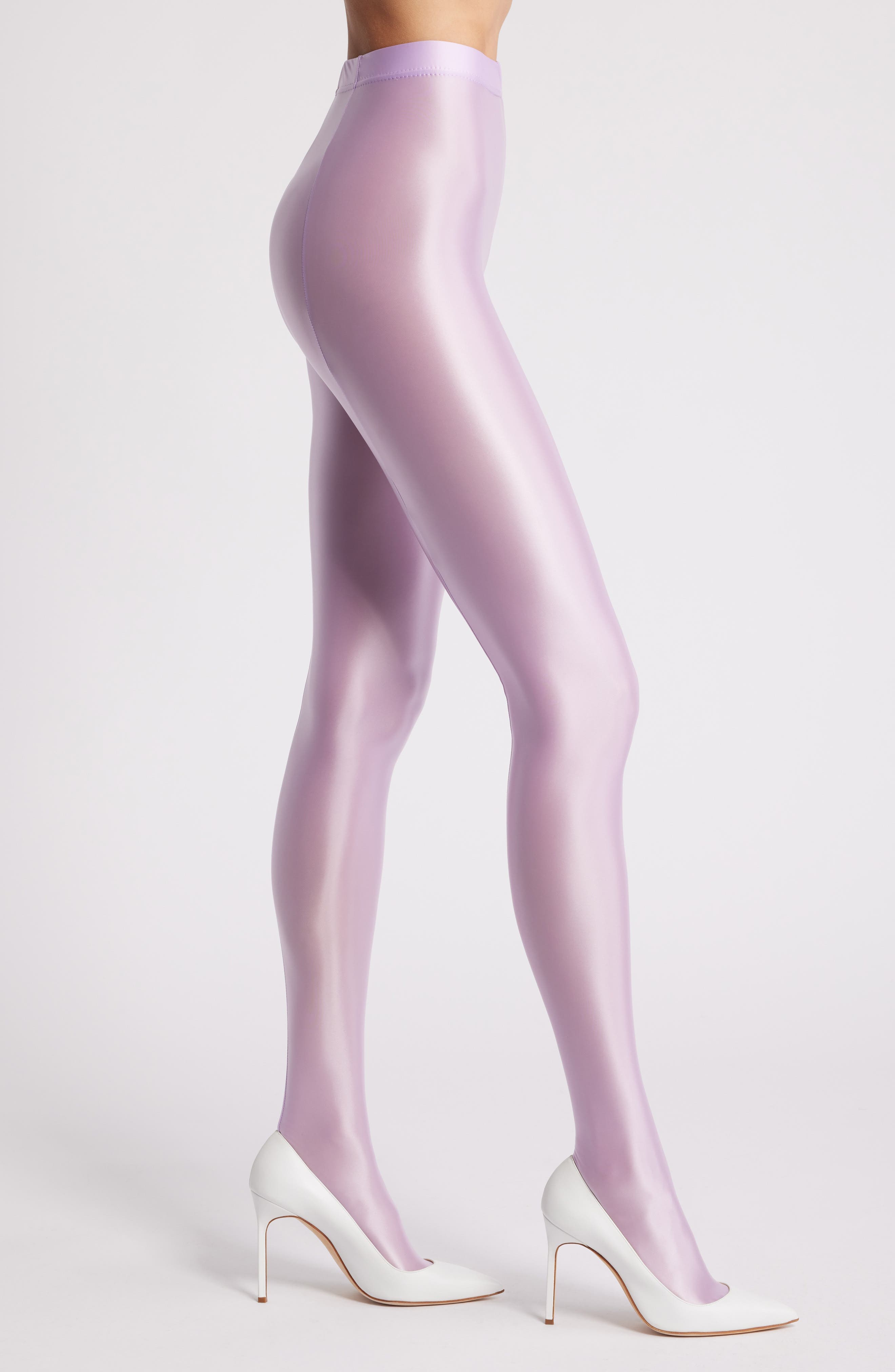 Mercury Shiny Opaque High Waist Tights - image 1