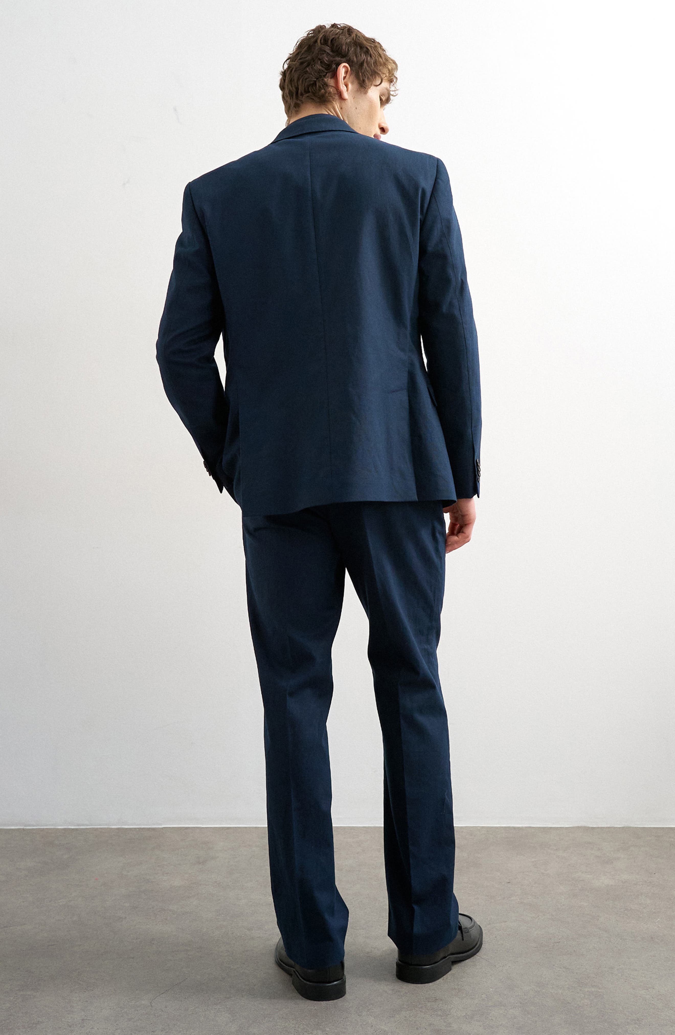 Linen Blend Straight Leg Pants - image 2