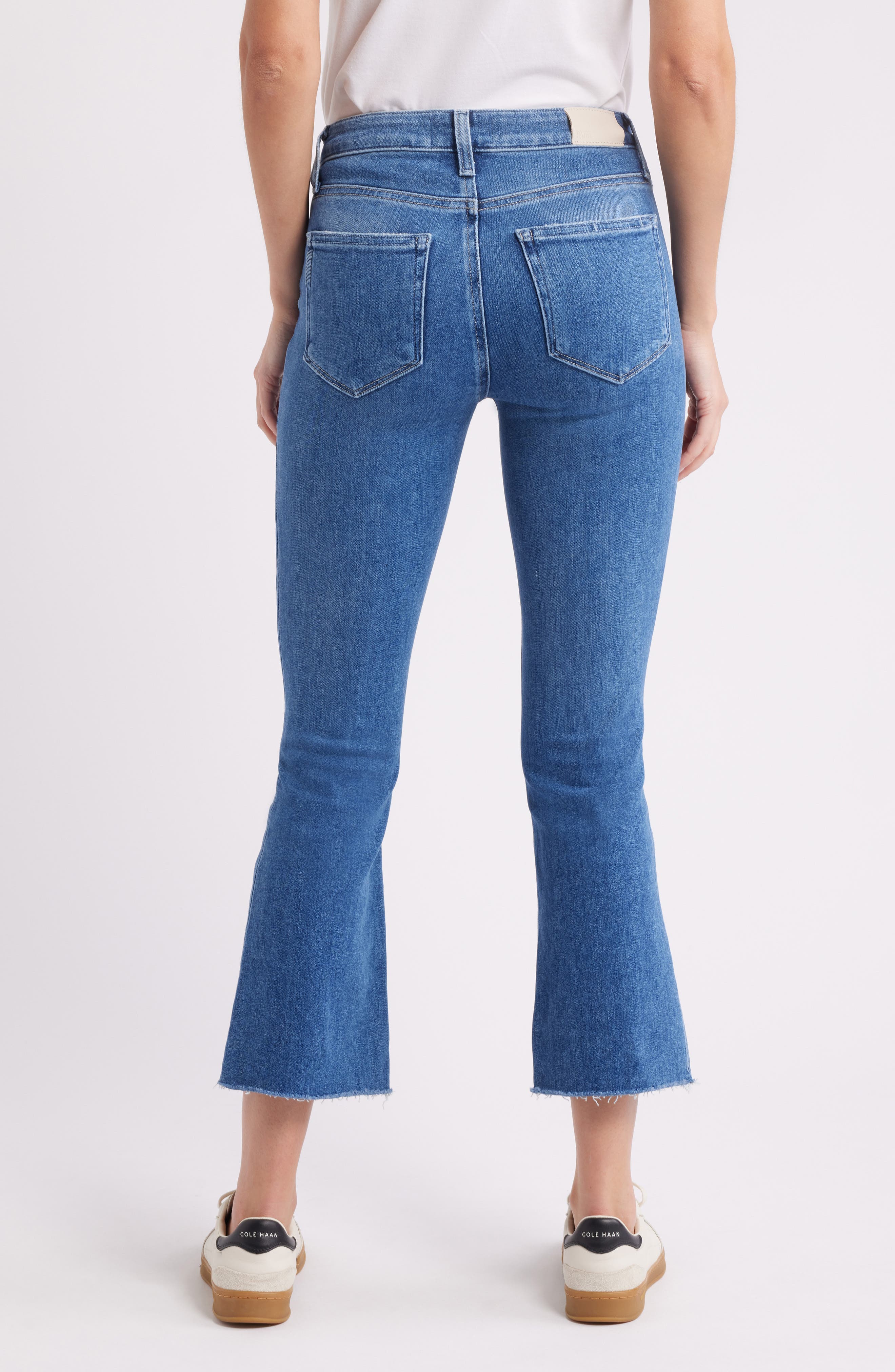 Colette Raw Hem Crop Flare Jeans - image 2