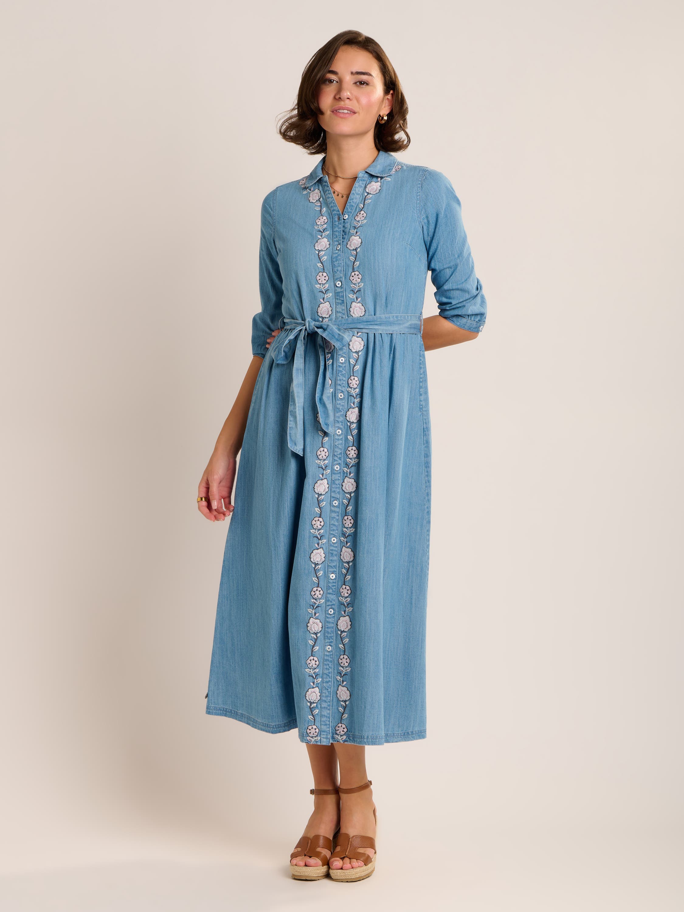 Viviana Embroidered Maxi Dress - image 1