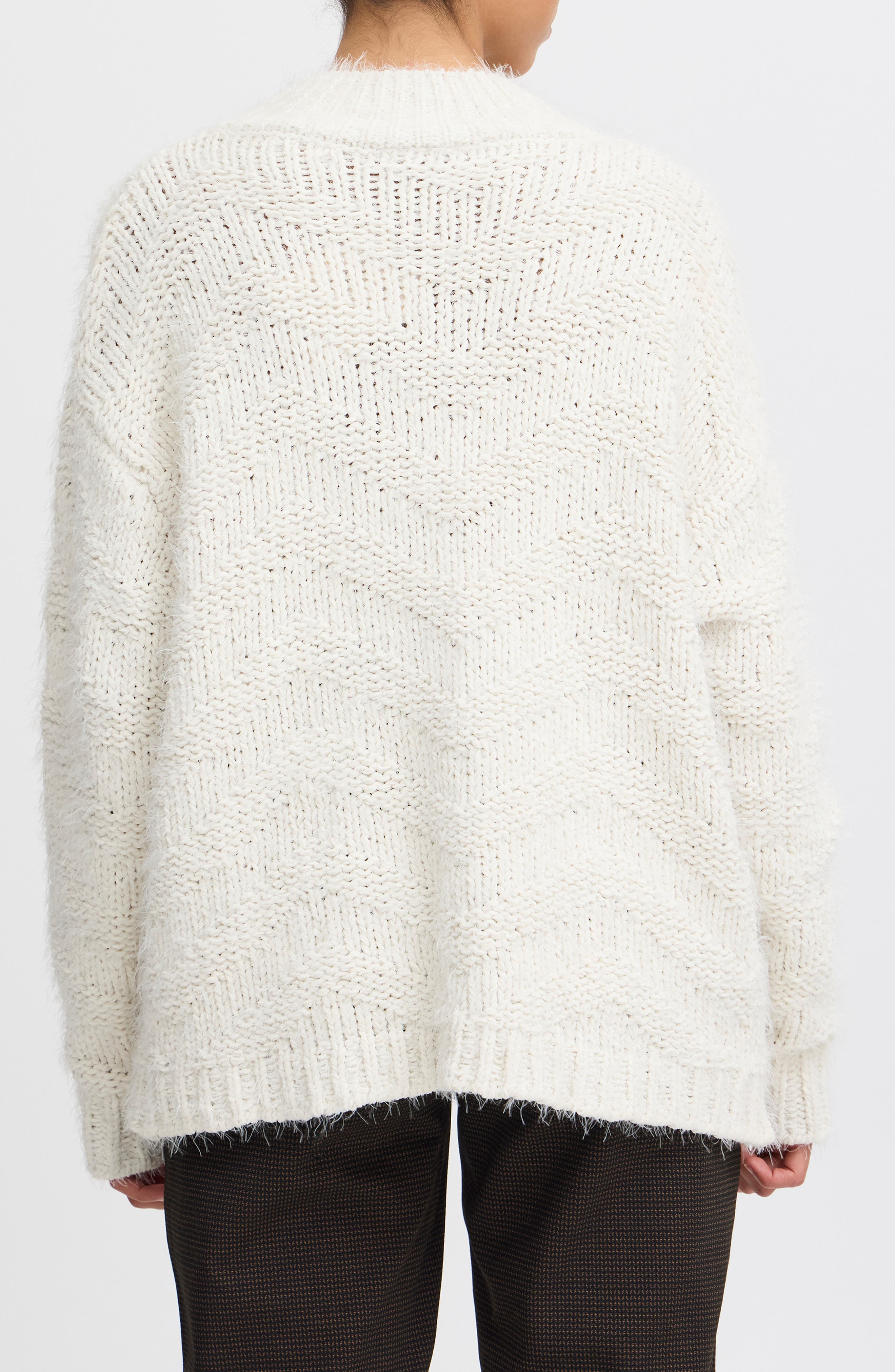 Knit Mock Neck Sweater - image 2