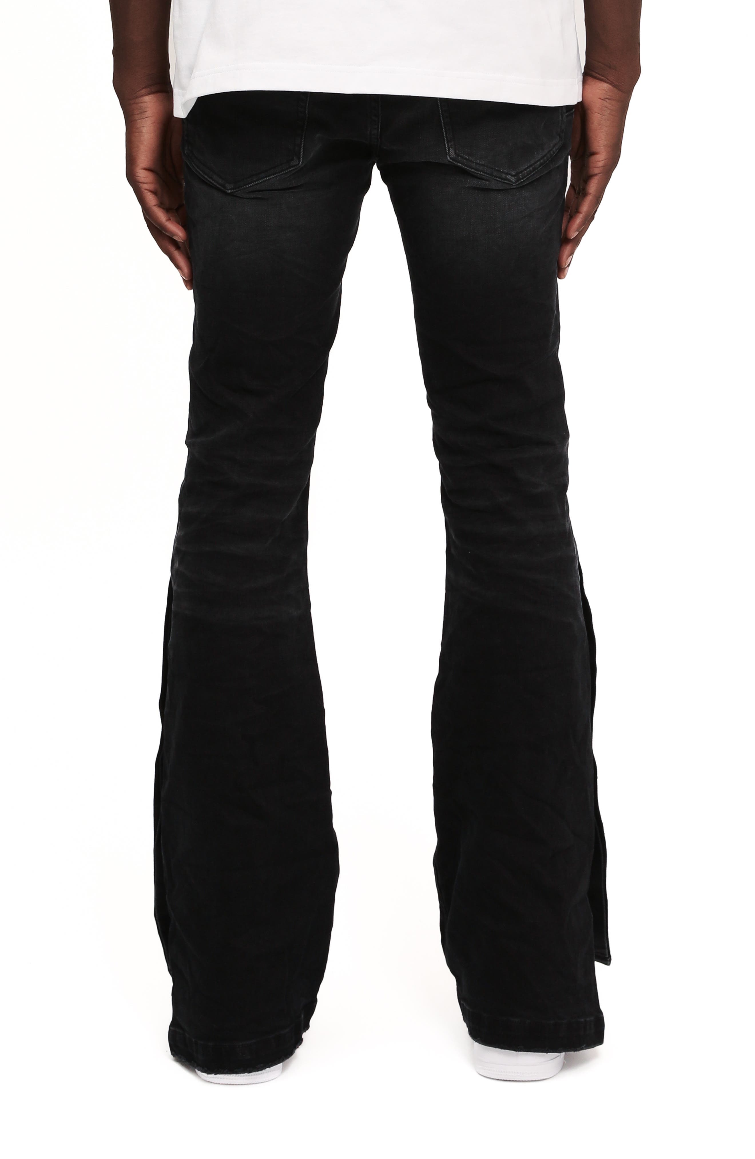 Crystal Side Snap Flare Jeans - image 2