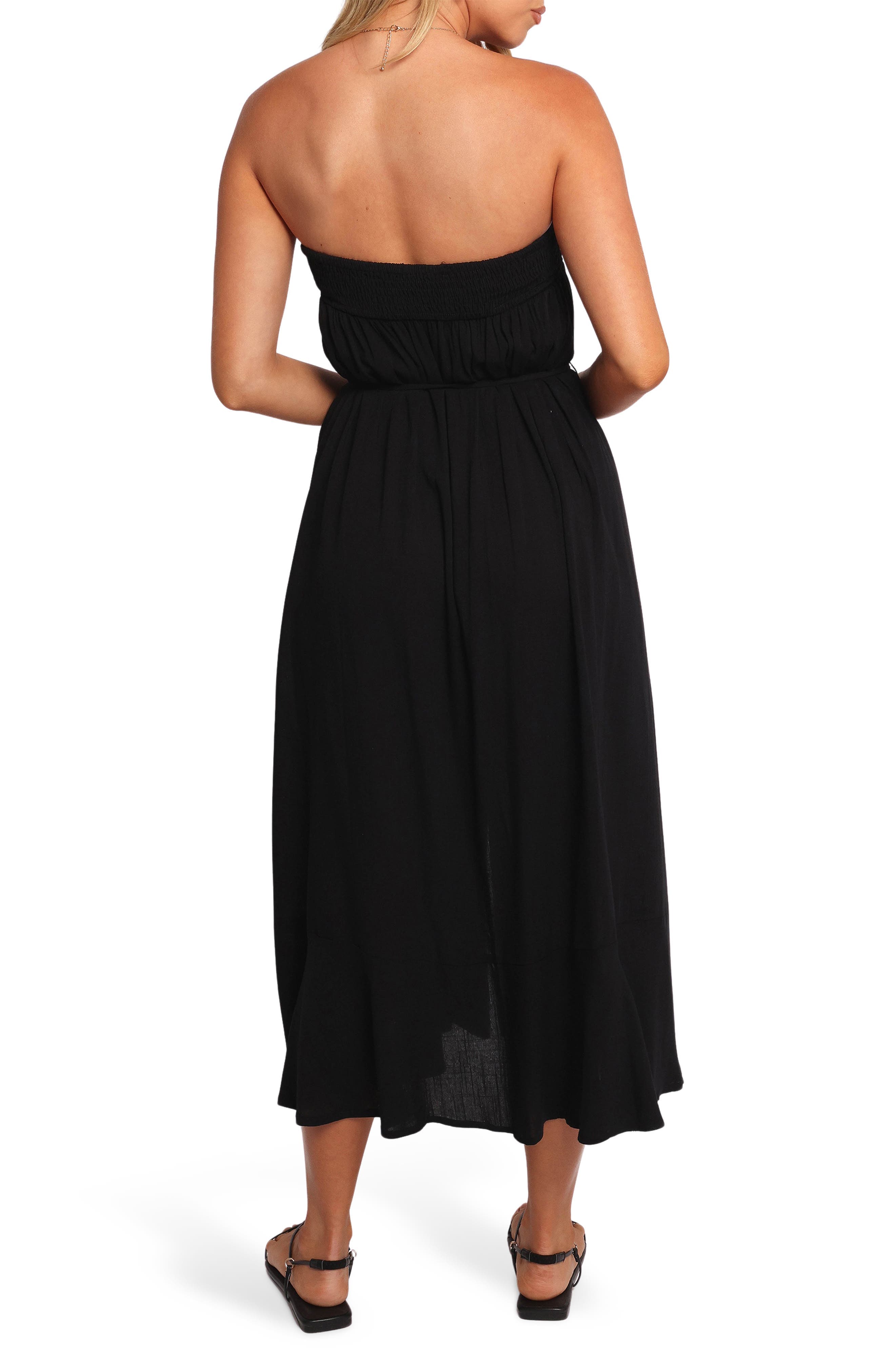 Nerea Strapless Linen & Cotton Dress - image 2