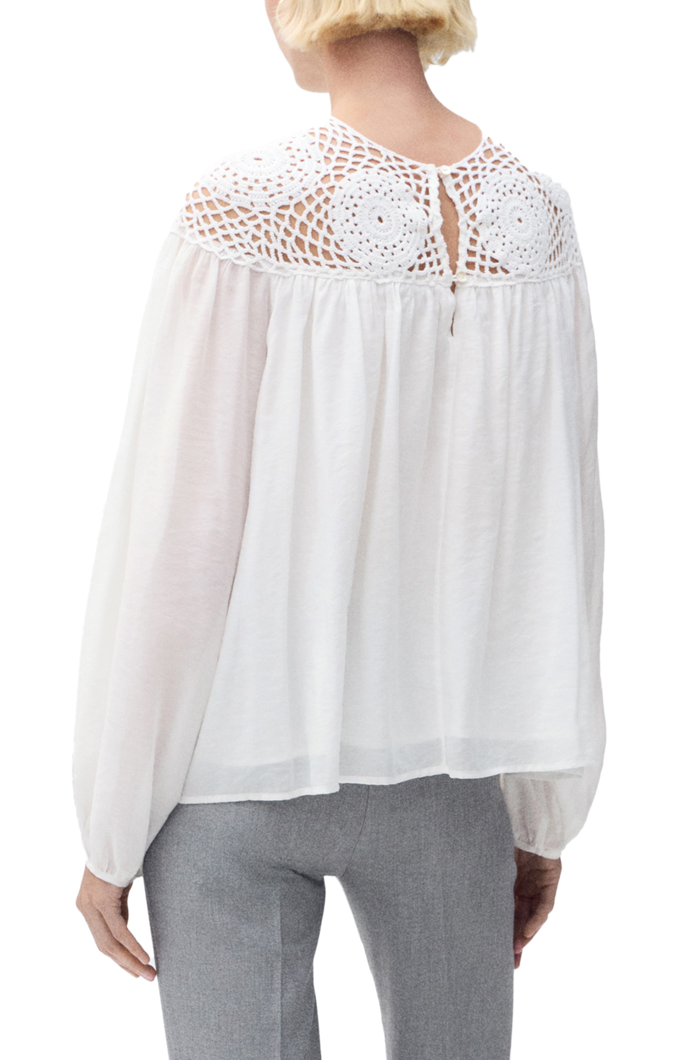 Open Stitch Yoke Shirt - image 2