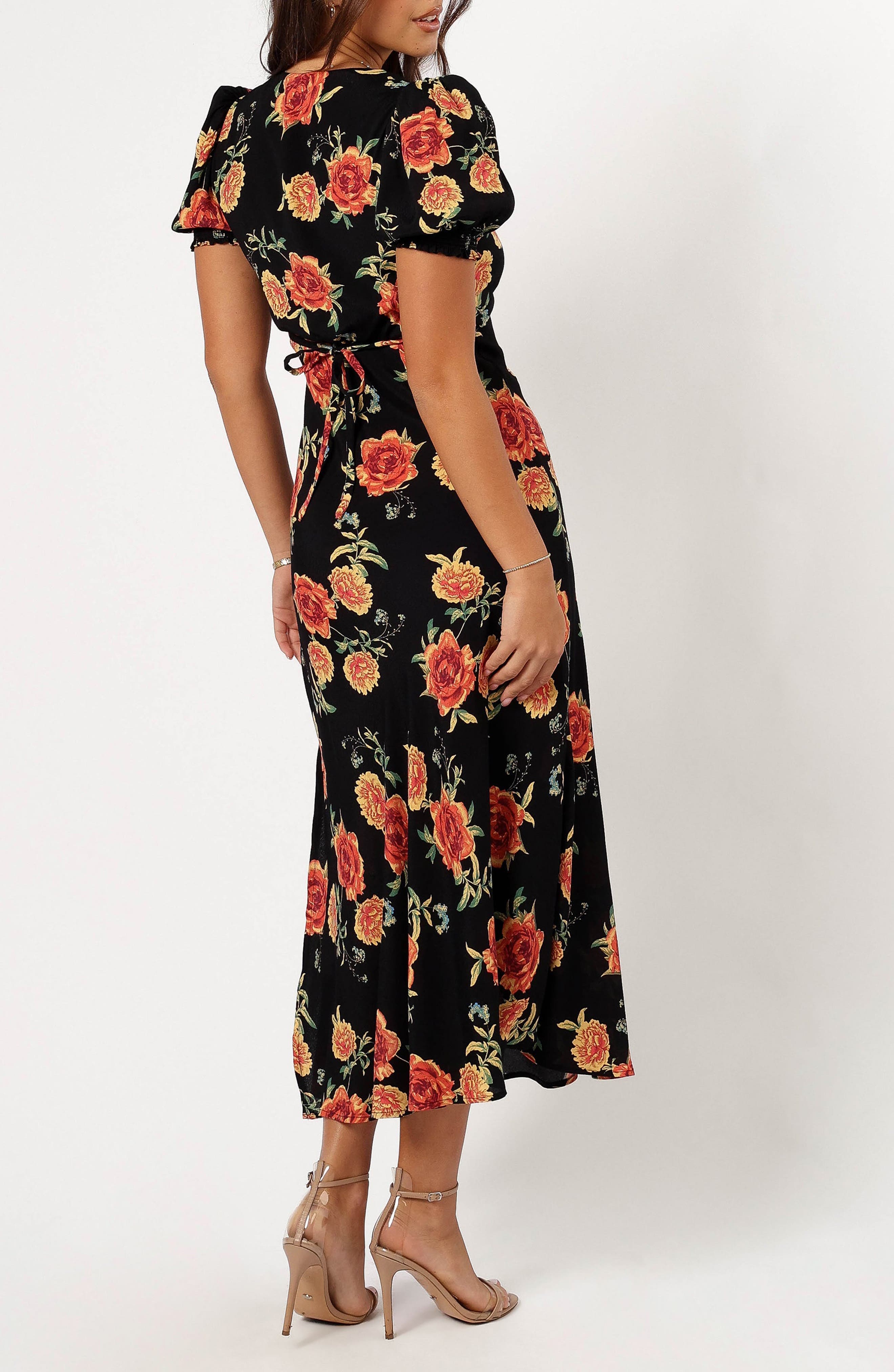 Christine Floral Print Empire Waist Dress - image 2