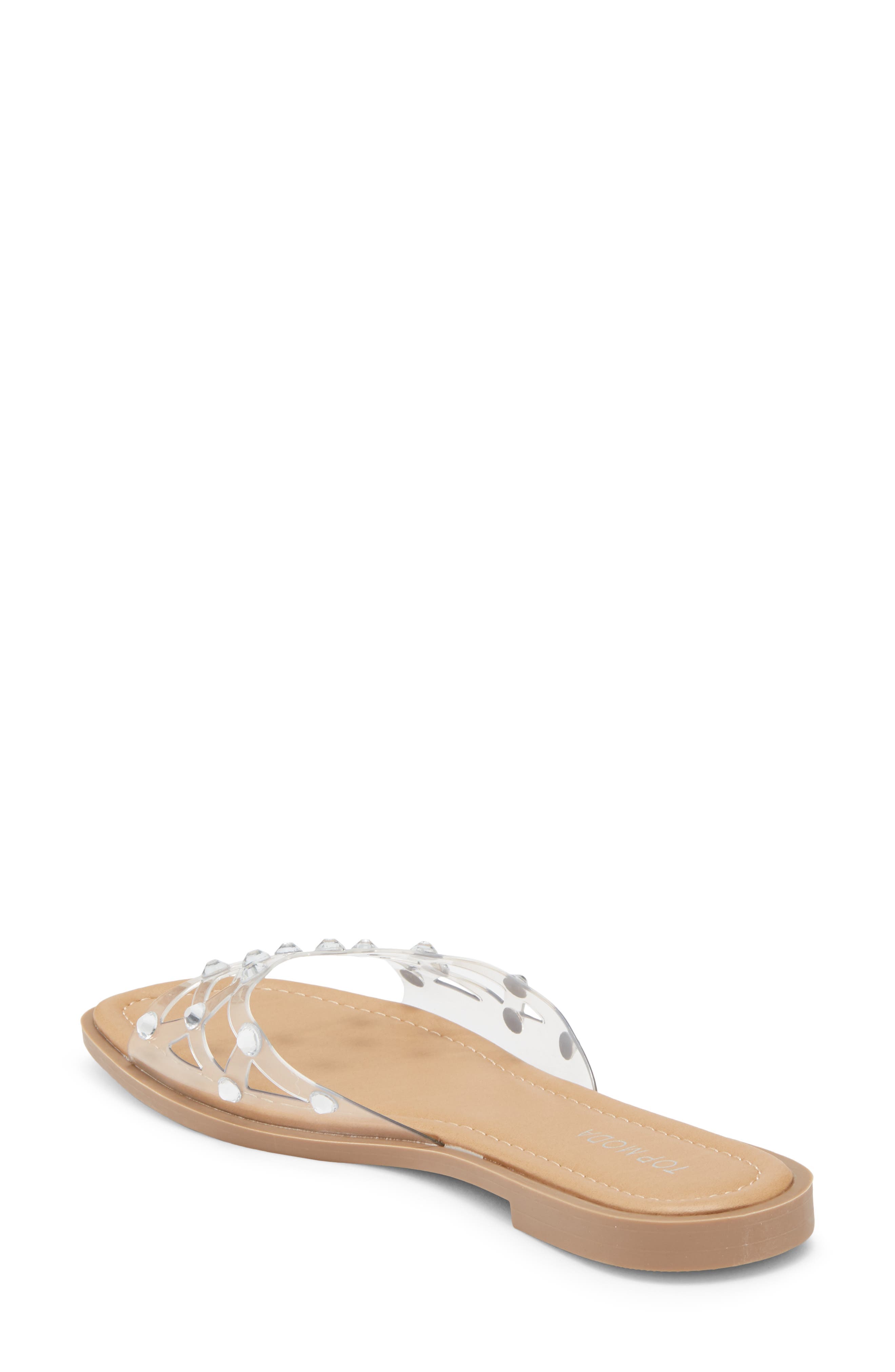 Zita Rhinestone Strap Slide Sandal - image 4