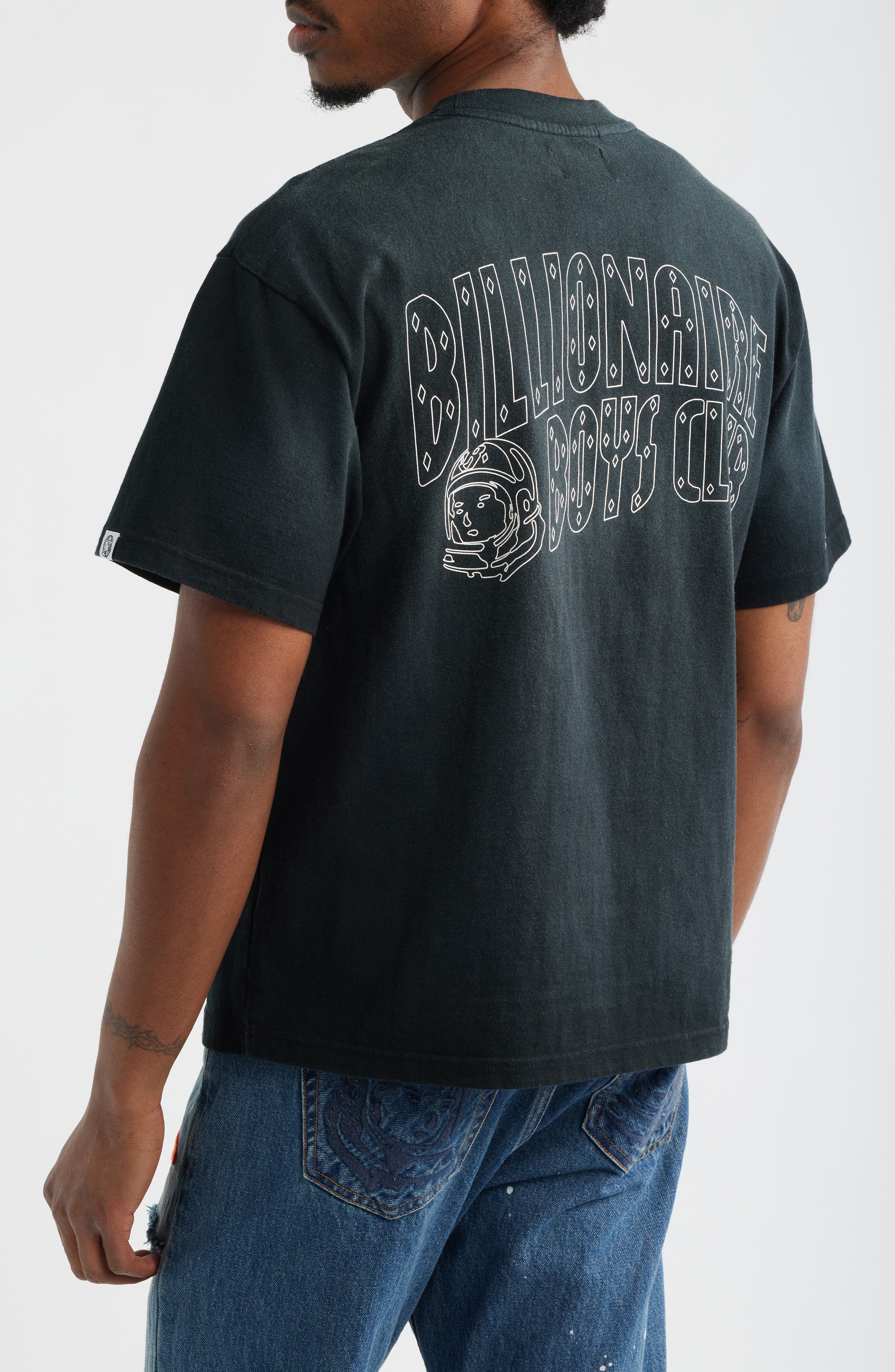 BB Faded Helmet Cotton Graphic T-Shirt - image 2