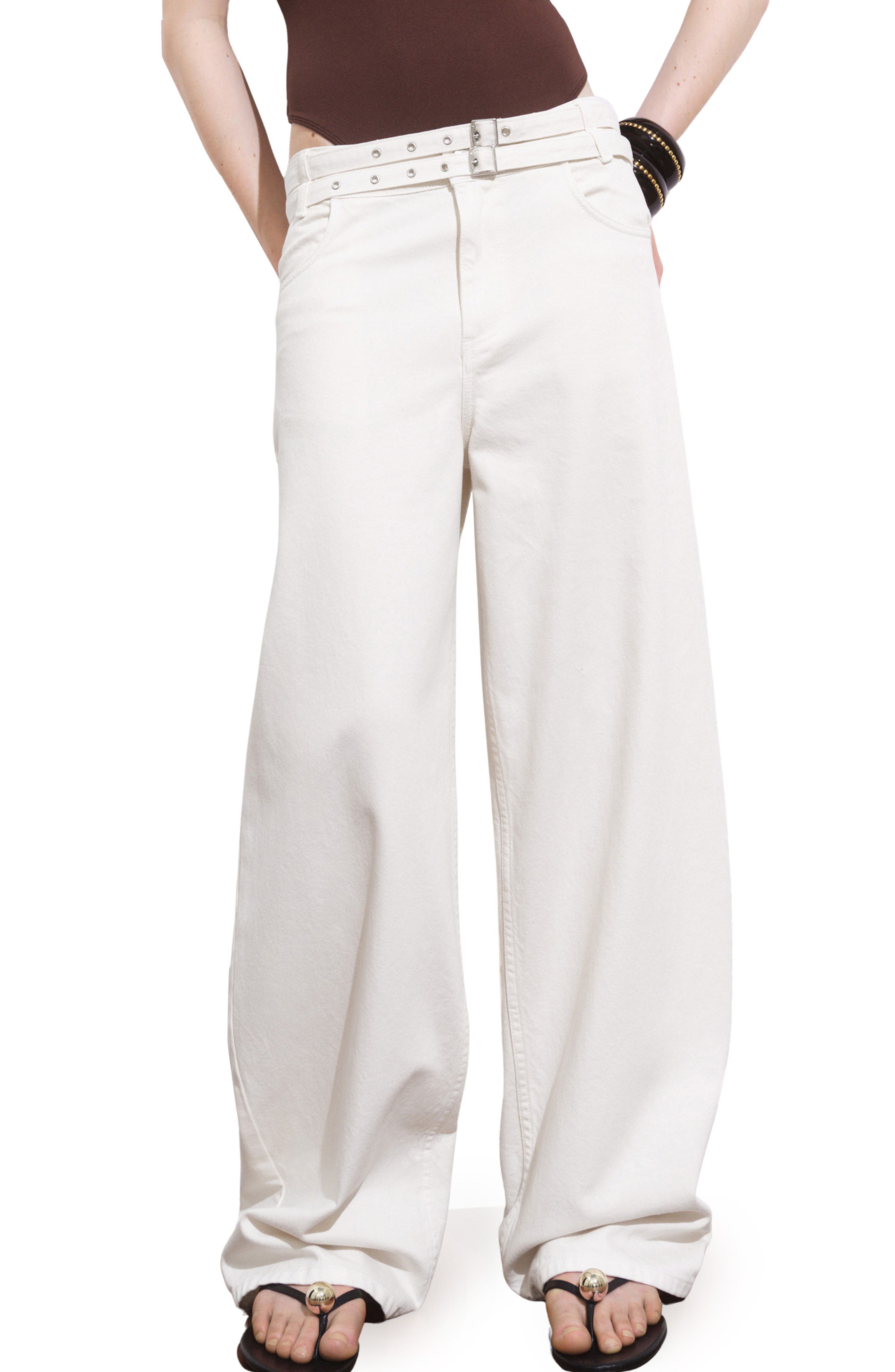 Double Belt Balloon Jeans - image 1