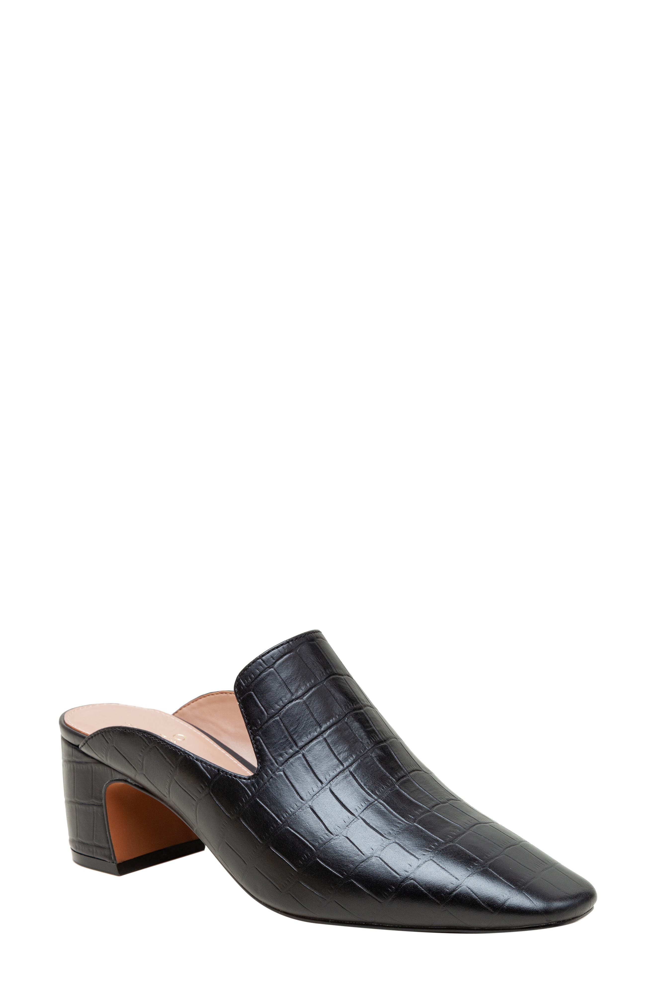 Giselle Croc Embossed Mule - image 1