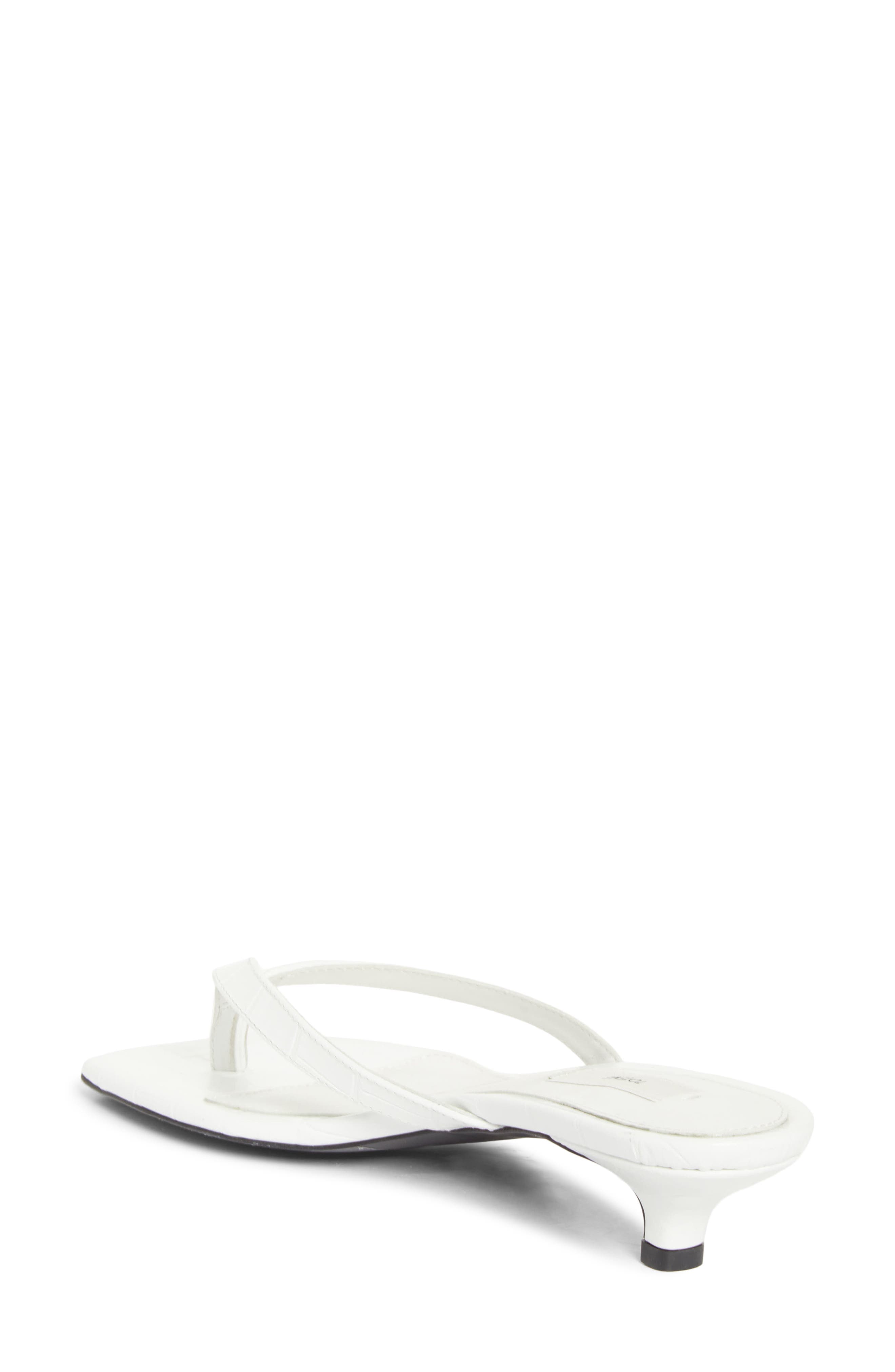 Croc Embossed Kitten Heel Flip Flop - image 2