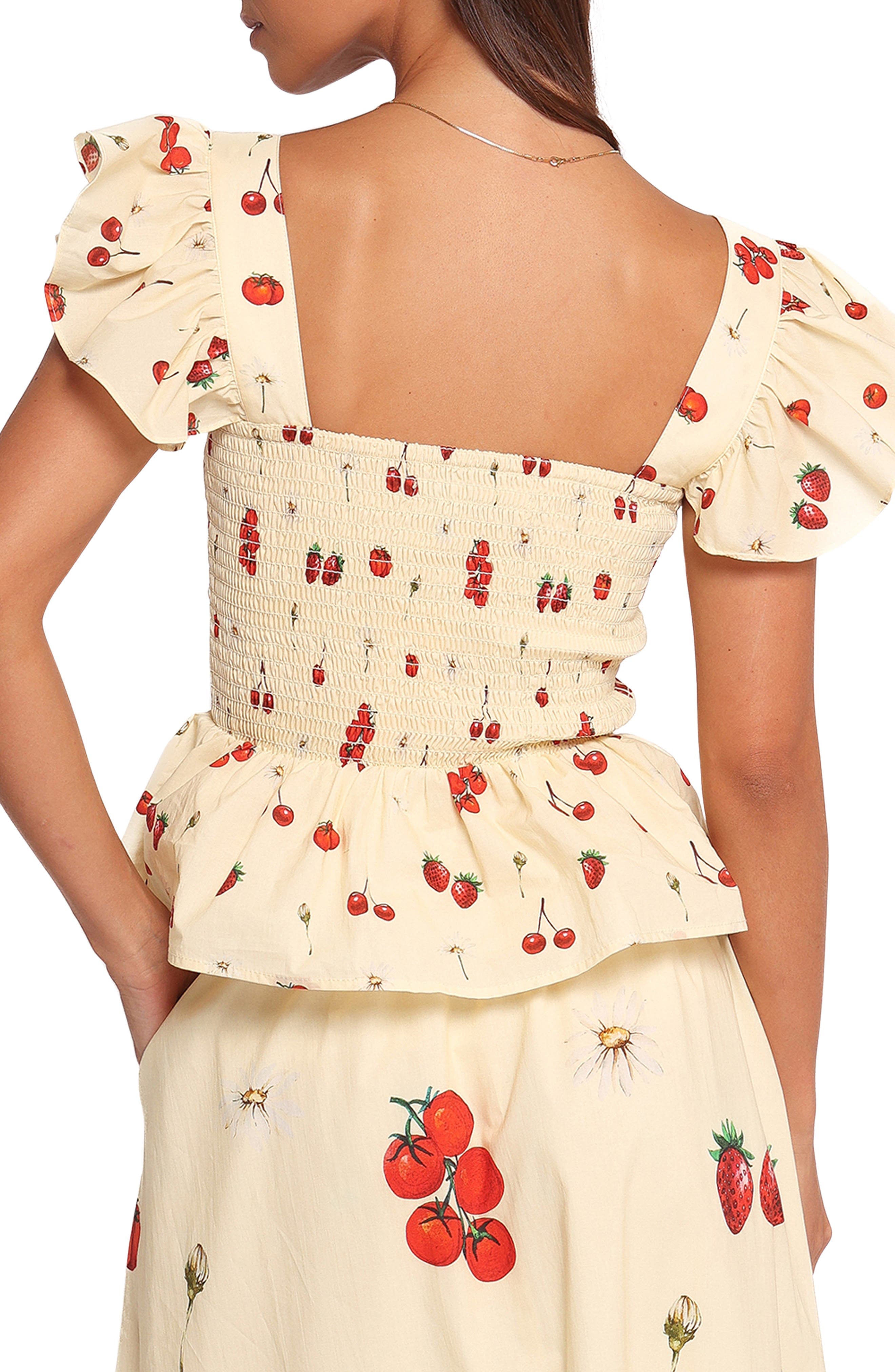 Remira Smocked Ruffle Top - image 2