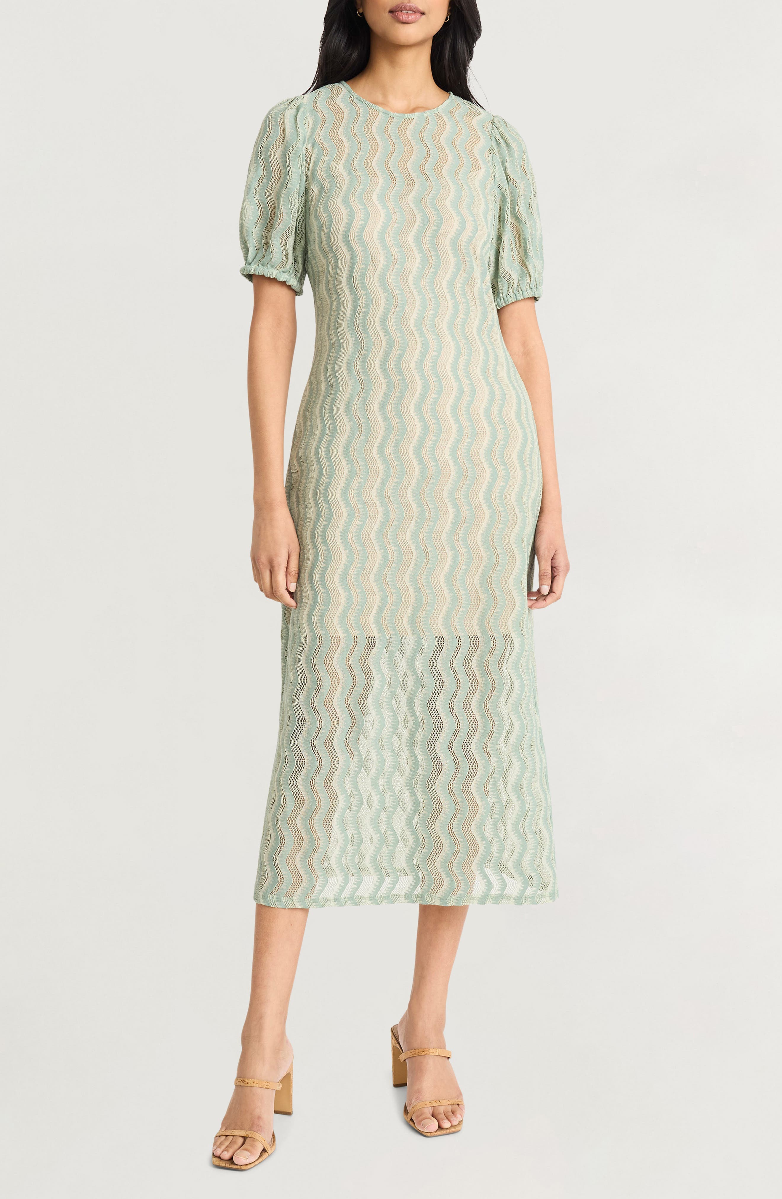 Coastline Knit Midi Dress - image 1