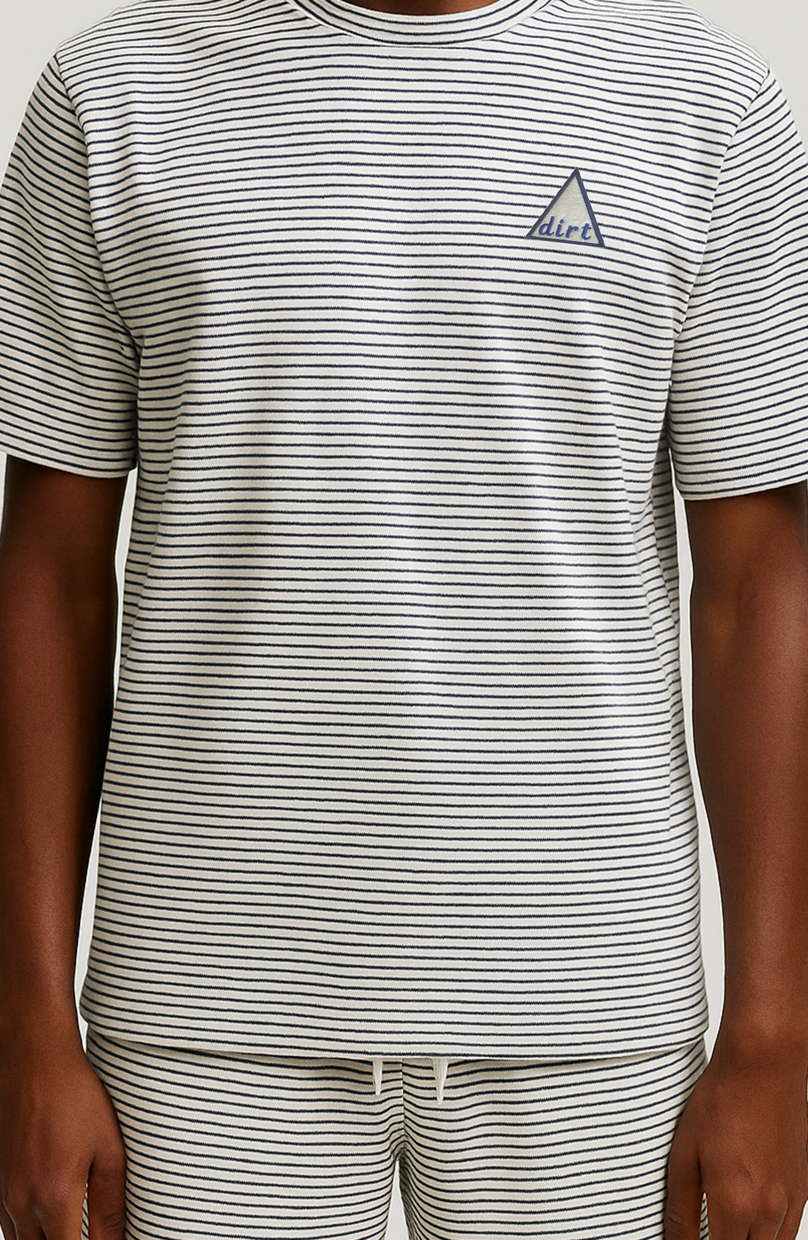 Vacay Stripe Cotton Terry T-Shirt - image 1