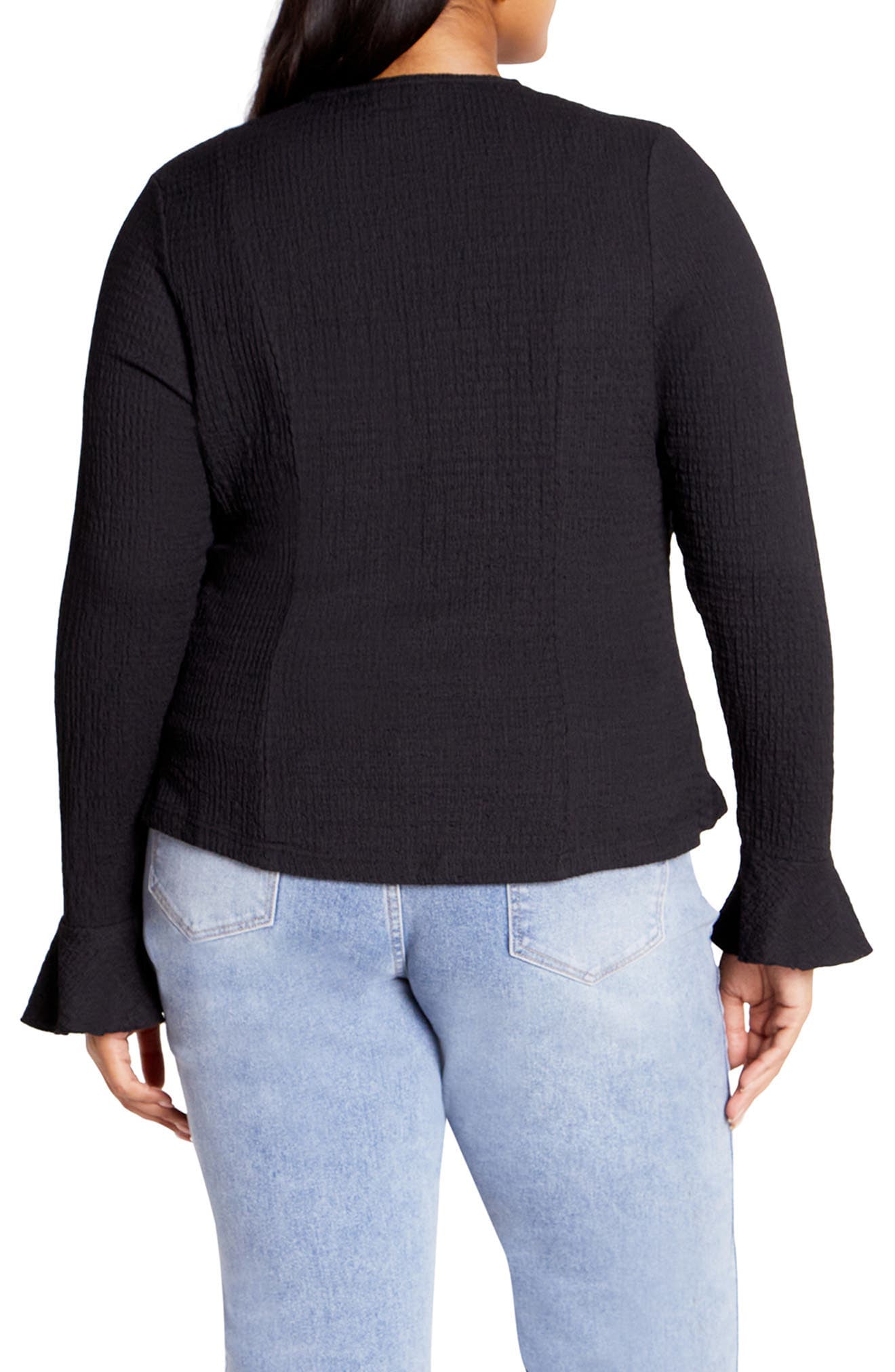 Charmaine Tie Front Long Sleeve Top - image 2