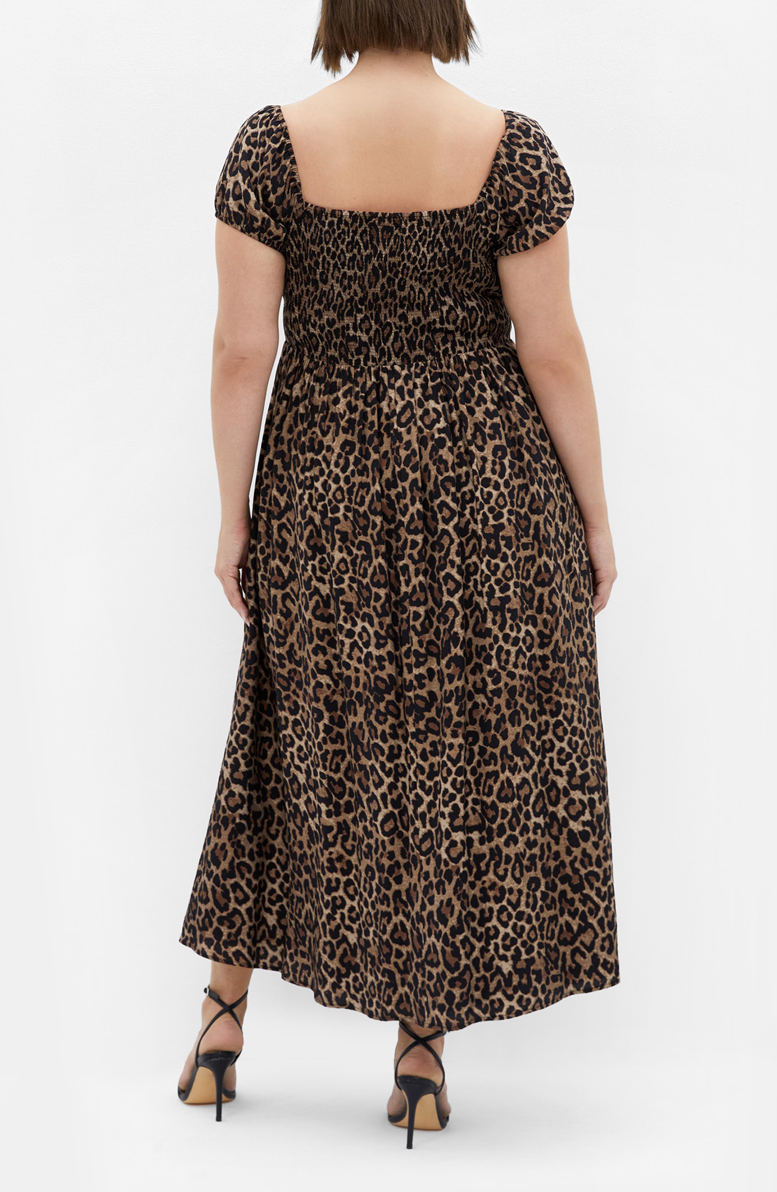 Abbigail Print Short Sleeve Midi Dress - image 2