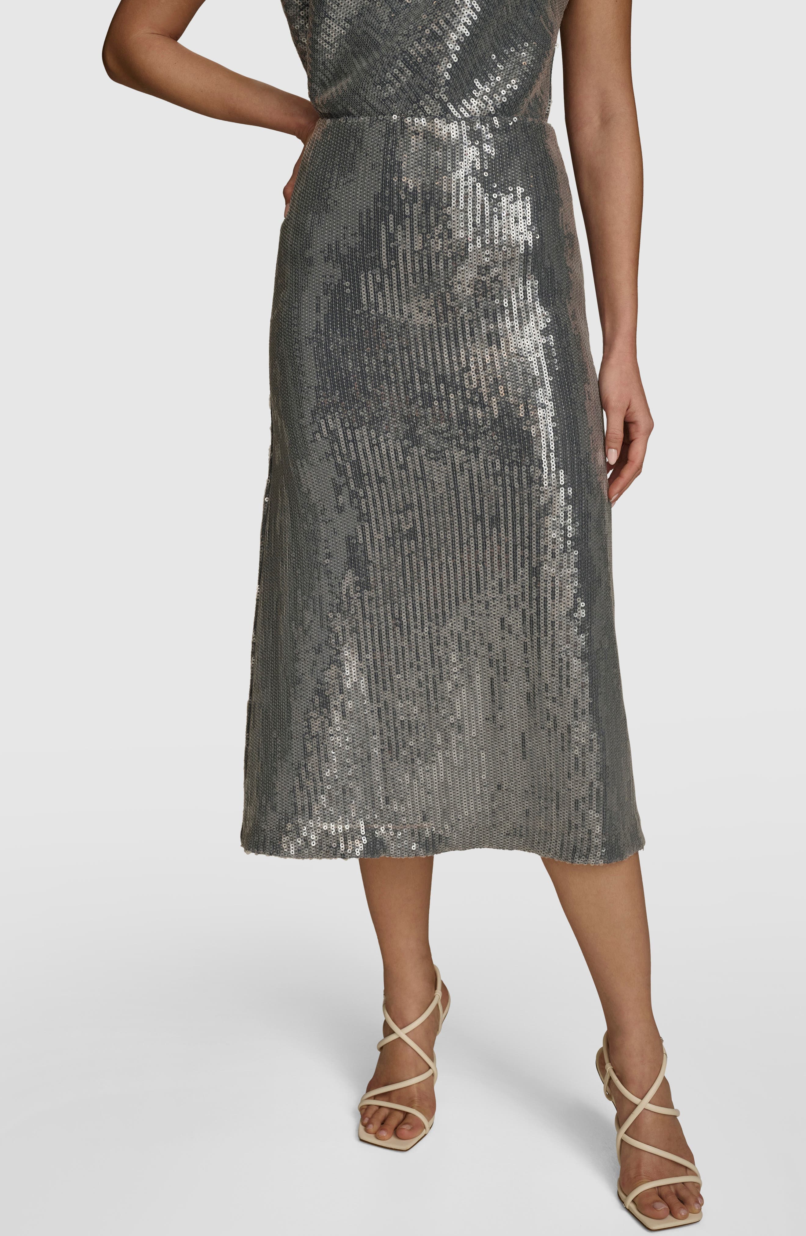 Sequin Mesh Skirt - image 1