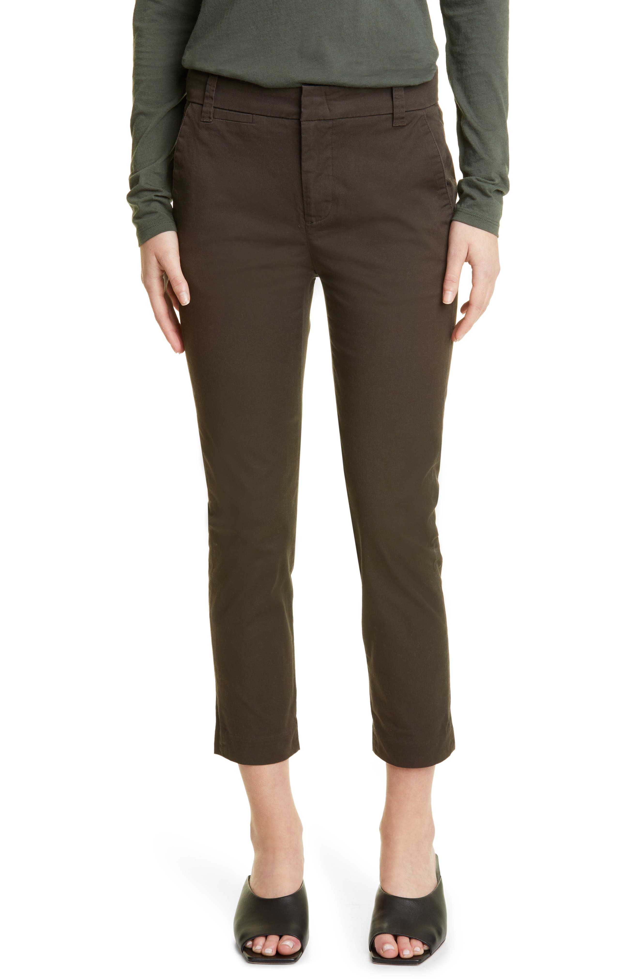 Crop Stretch Cotton Chinos - image 1