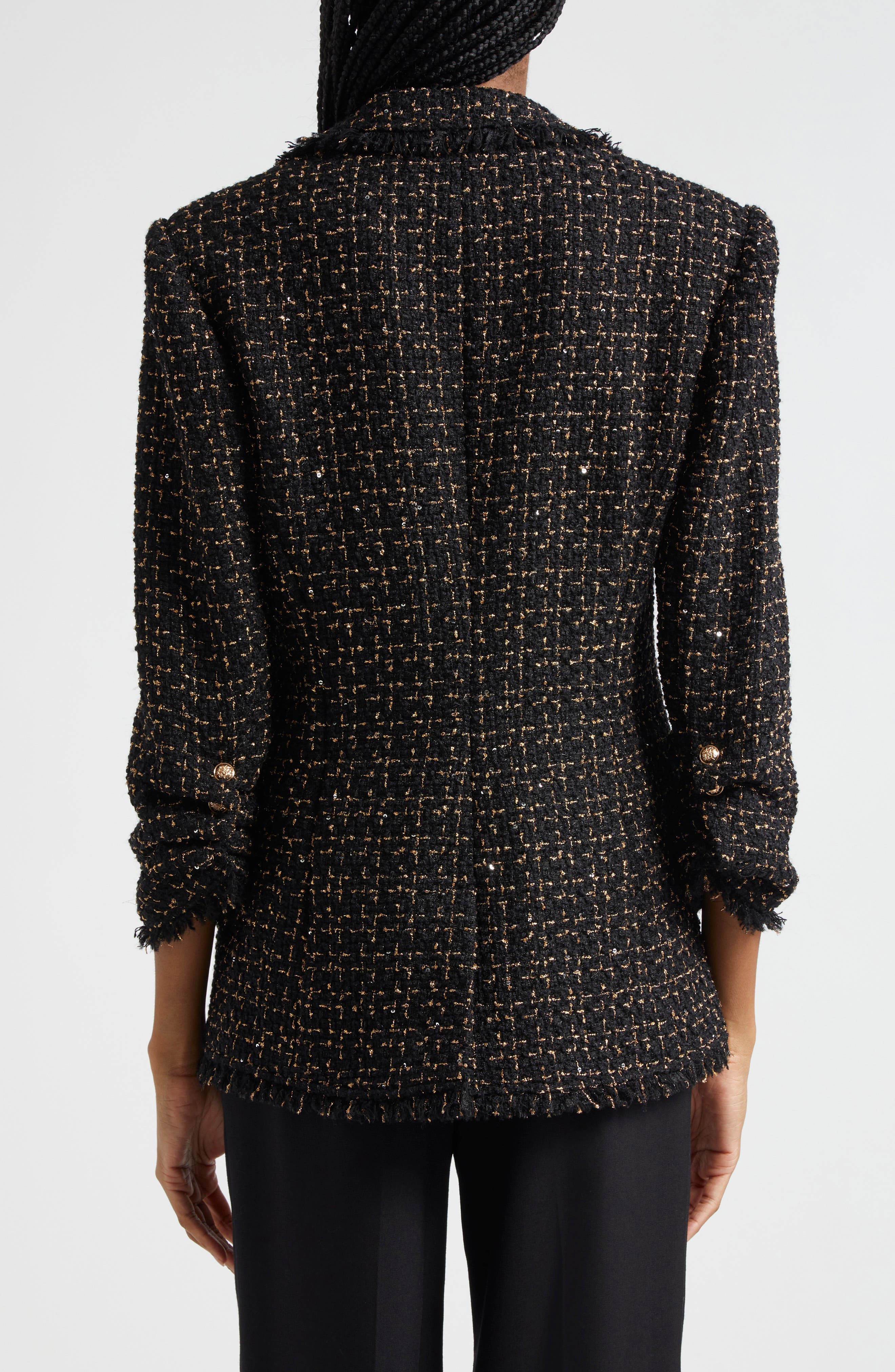 Sylvie Metallic Tweed Blazer - image 2