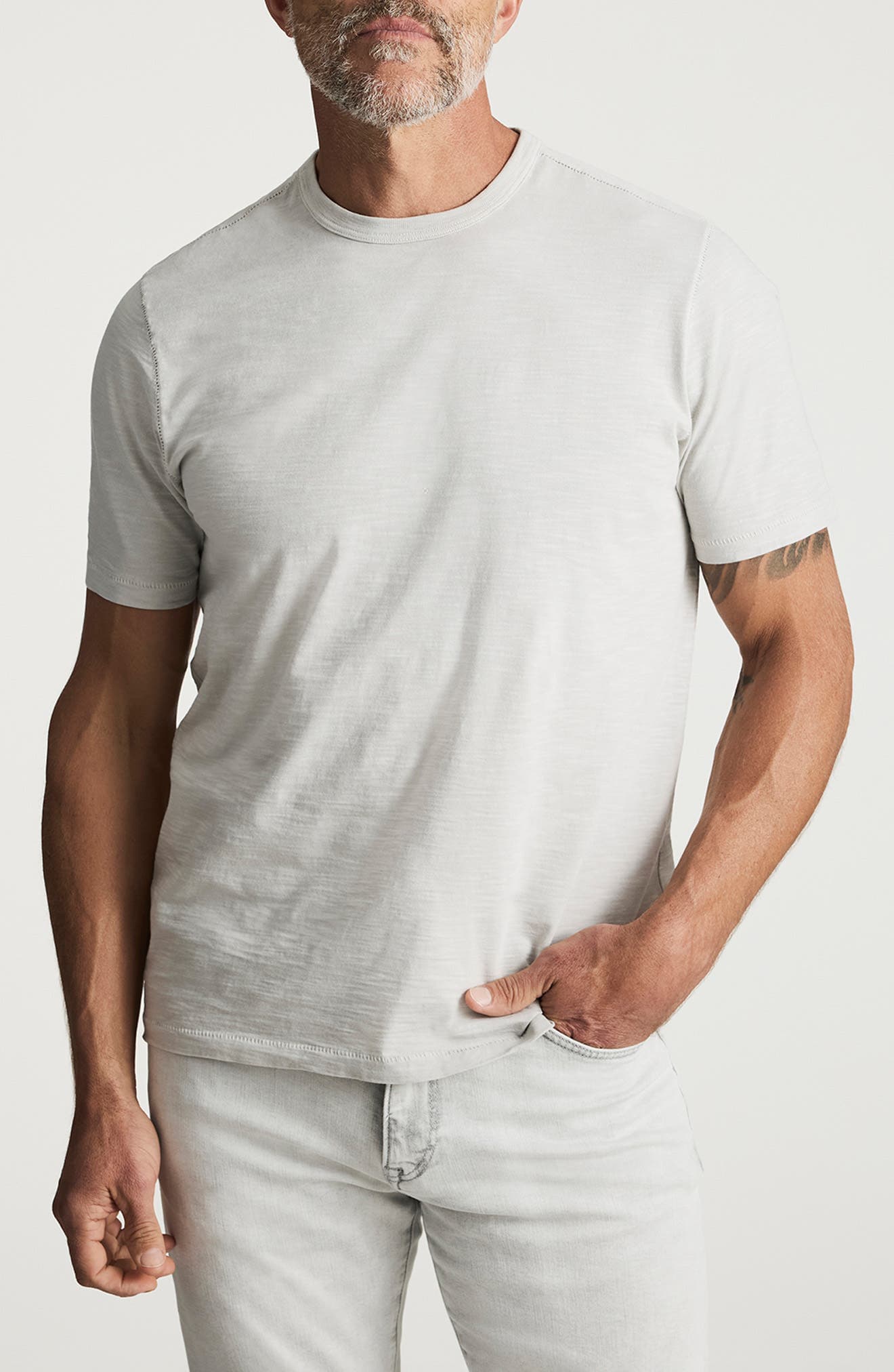 Slub Cotton Crewneck T-Shirt - image 1