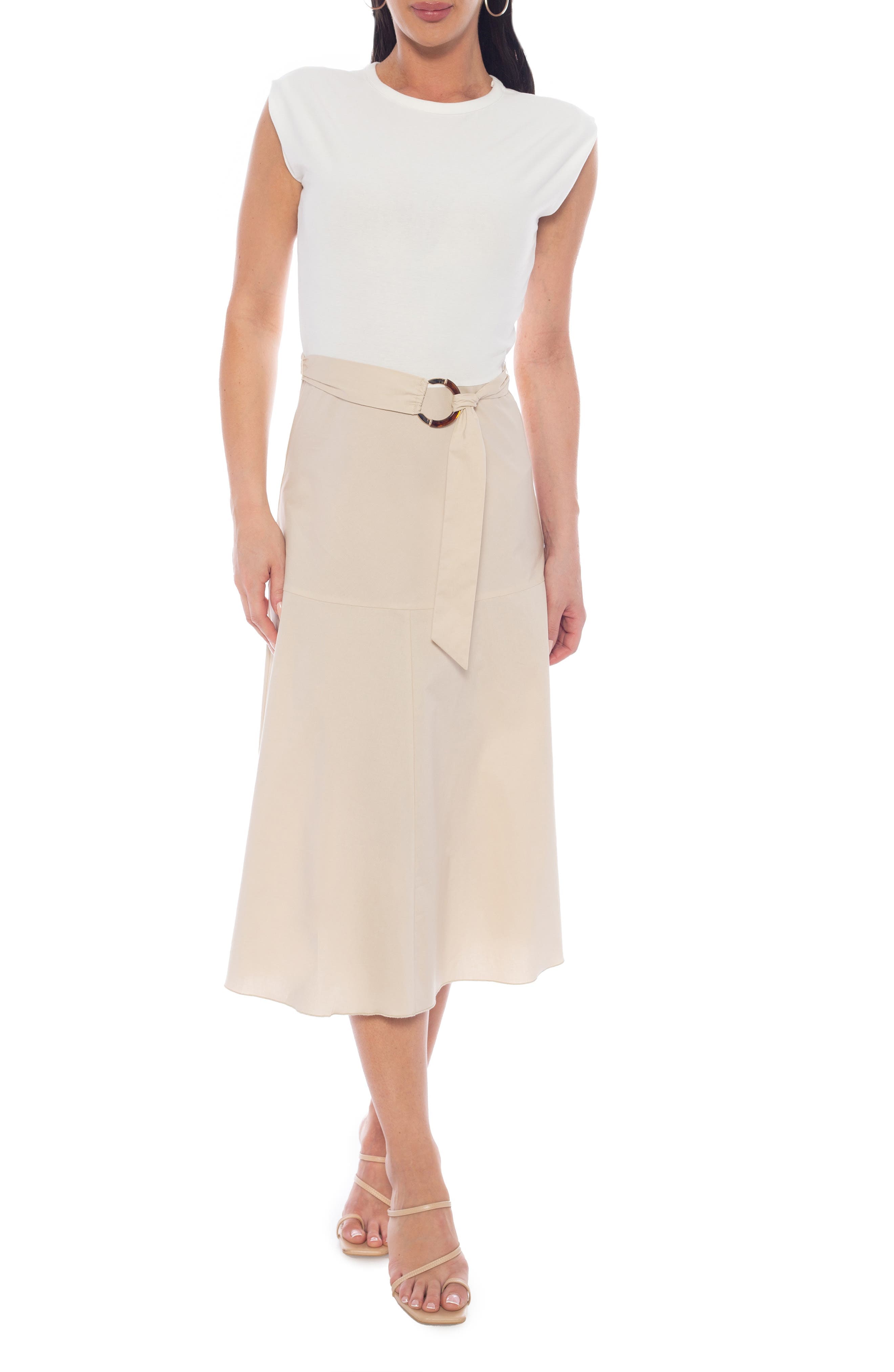 Cap Sleeve Midi Dress - image 1